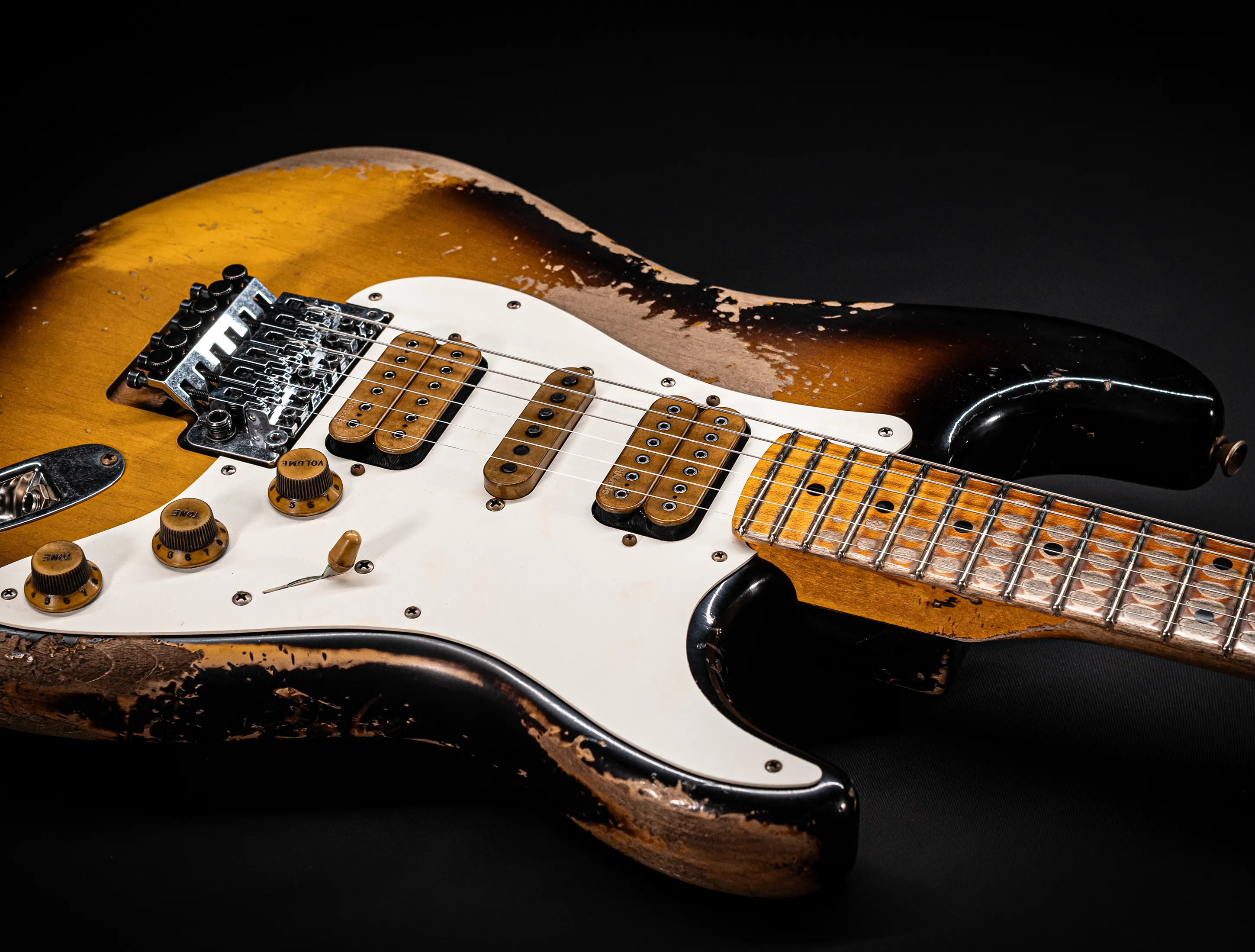 Fender MBD II 1956 FLOYD ROSE Stratocaster MIDAS Super Heavy Relic - Sunburst
