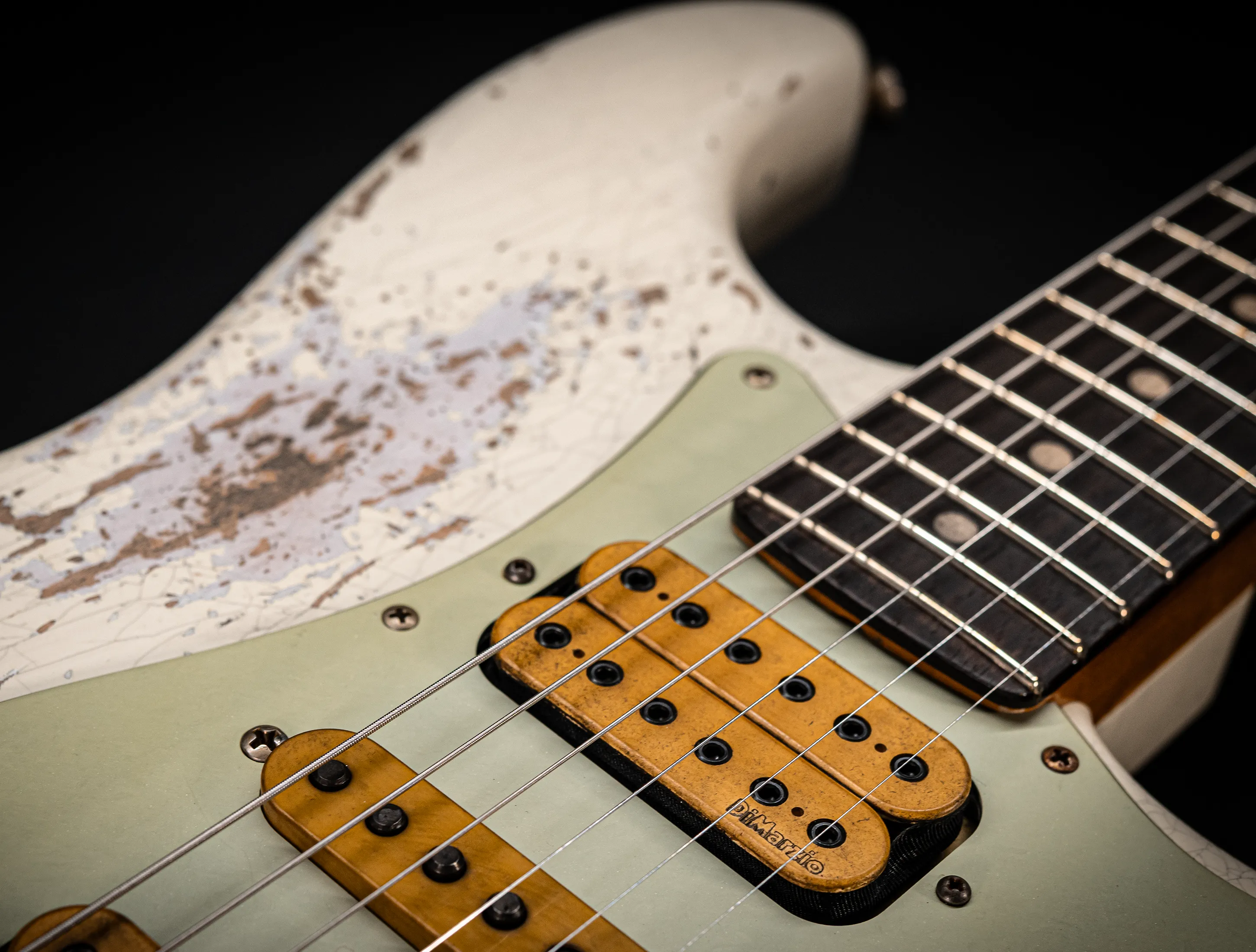 Fender MBD II 1962 FLOYD ROSE Stratocaster MIDAS Super Heavy Relic - Olympic White