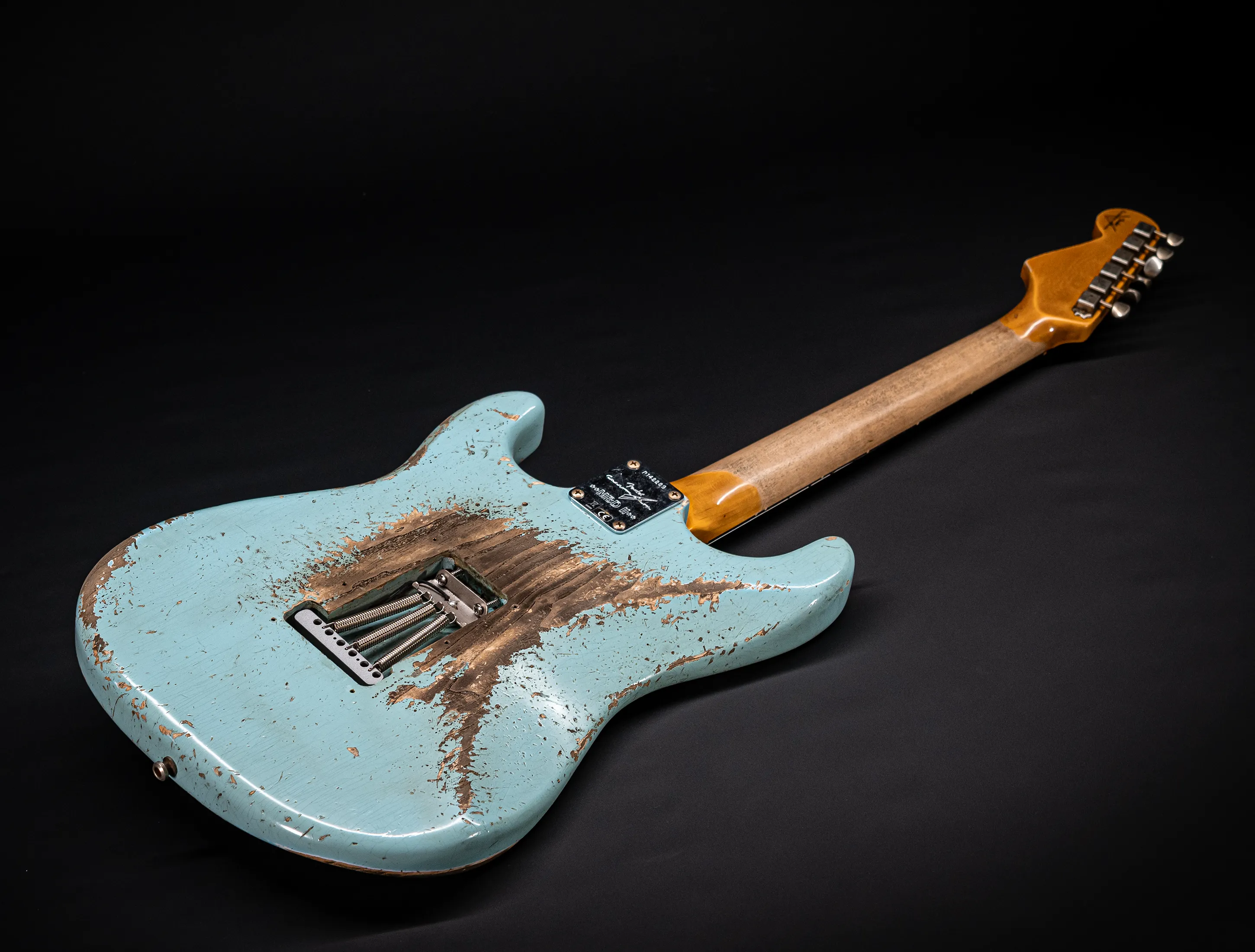 Fender MBD II 1962 Humbucker Stratocaster MIDAS Super Heavy Relic - ASH Body Daphne Blue