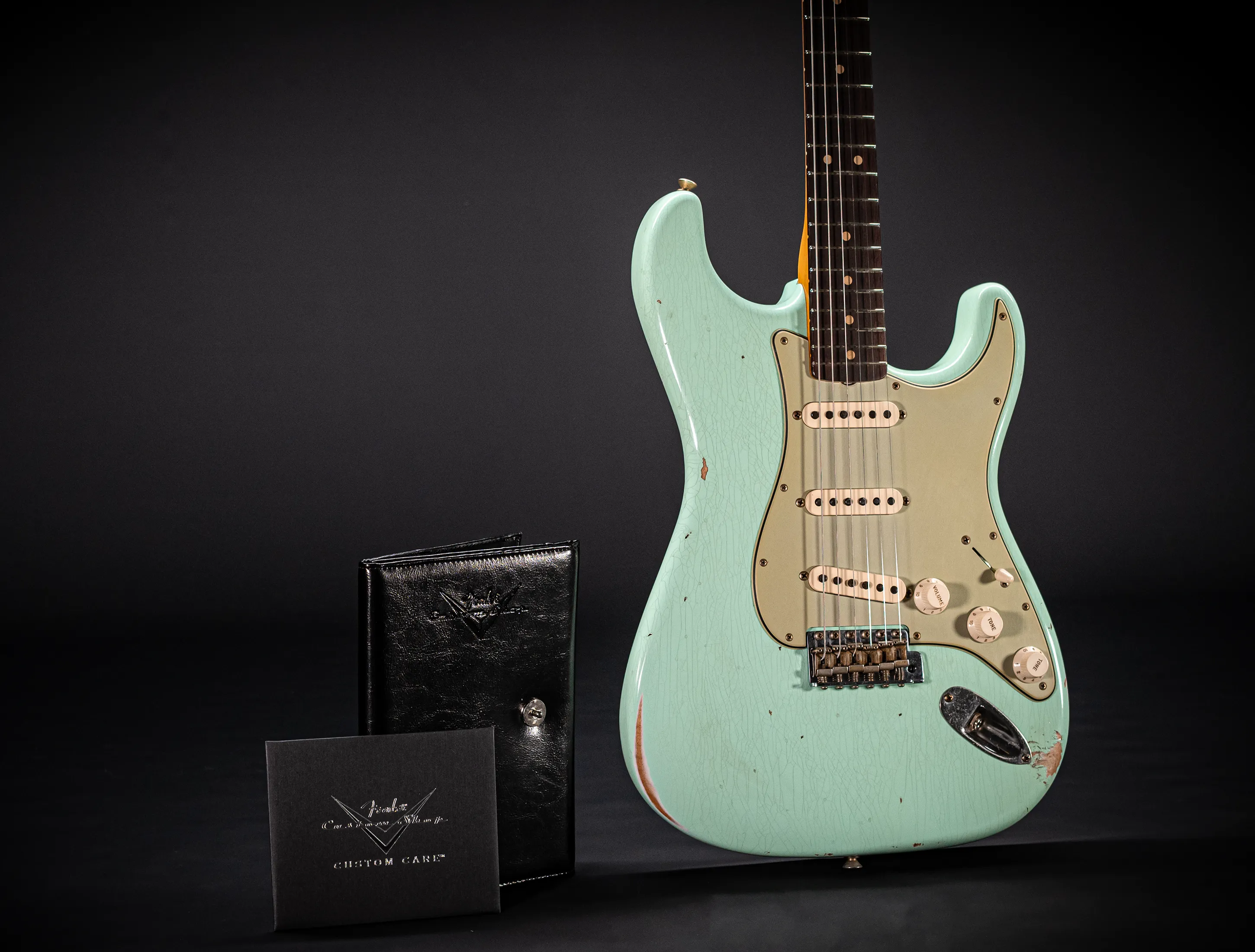 Fender MBD 1963 Stratocaster Relic - Aged Surf Green