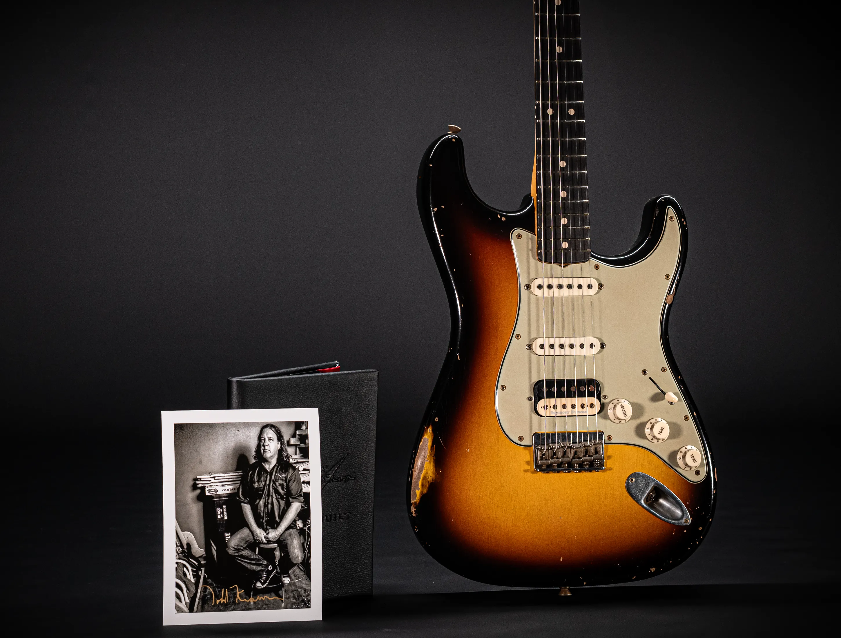 Fender Senior Masterbuilt Todd Krause 1963 Hardtail Humbucker Stratocaster Relic - Sunburst