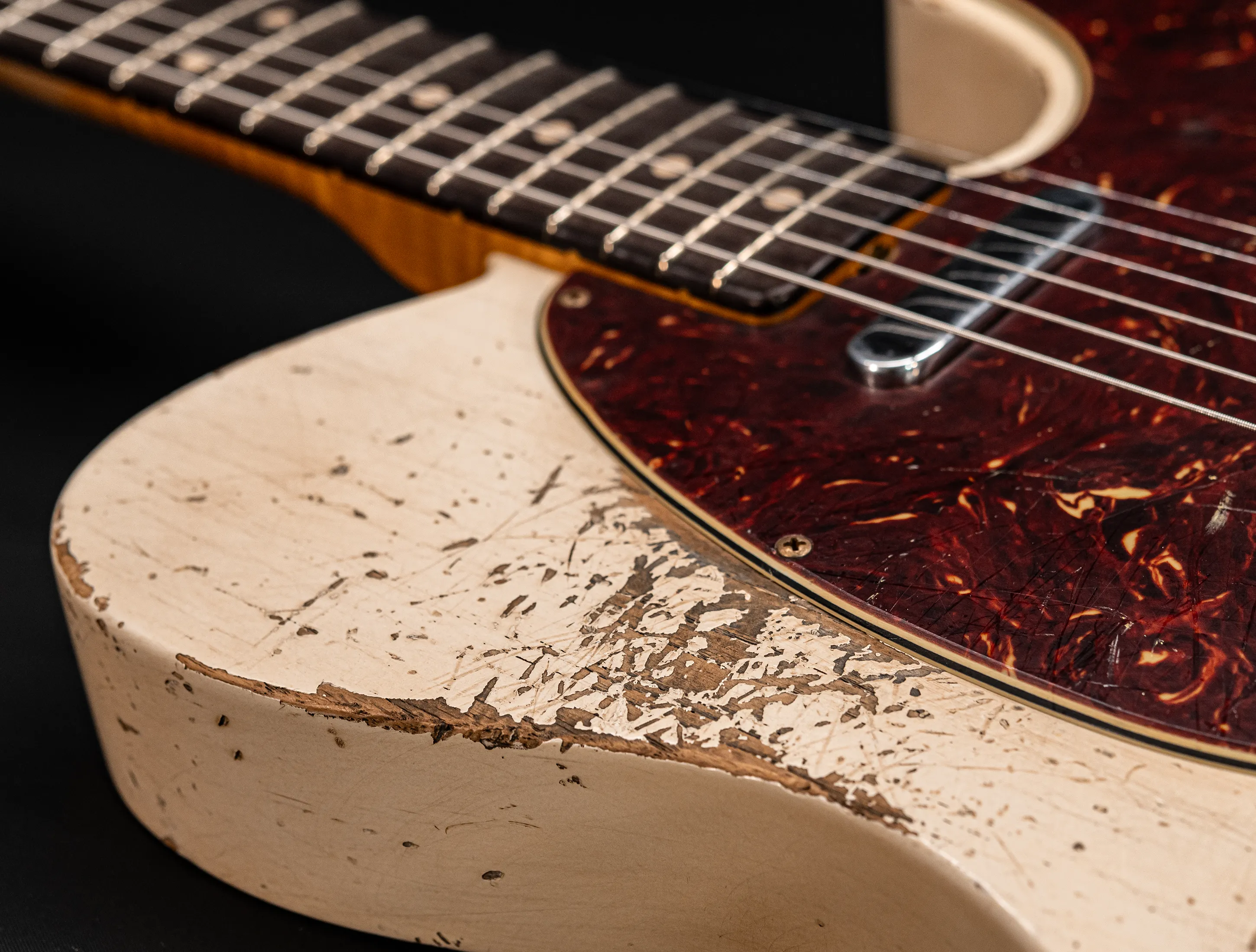 a162533 Fender Masterbuilt Jason Smith 1963 Telecaster Heavy Relic - Smoked Olympic White