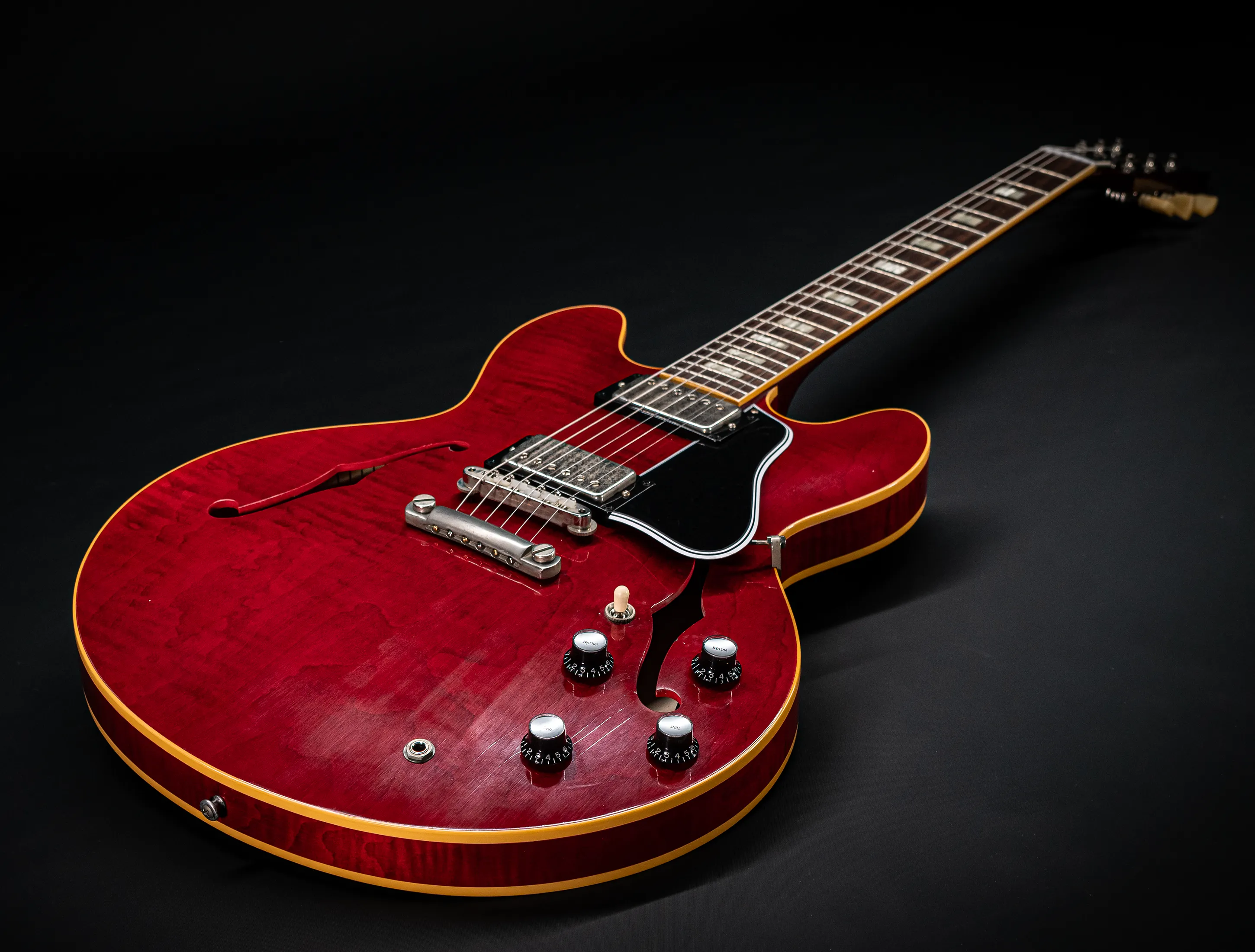 Gibson ES-335 1964 Custom Shop Murphy Lab Ultra Light Aged Figured Maple - 60s Cherry Red