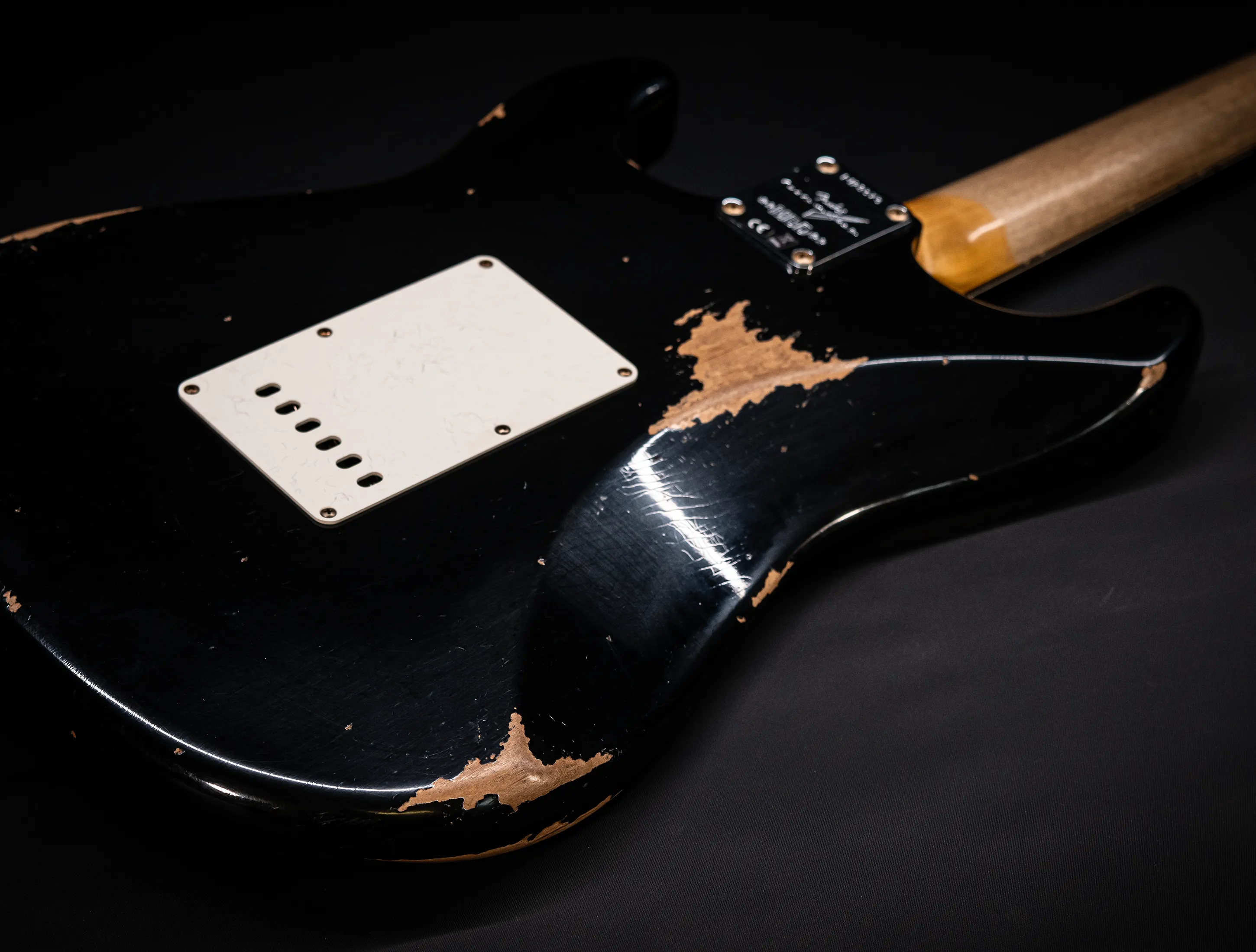 a173126Fender MBD Limited 1963 Stratocaster Heavy Relic - Black Muikhaus-Hermann
