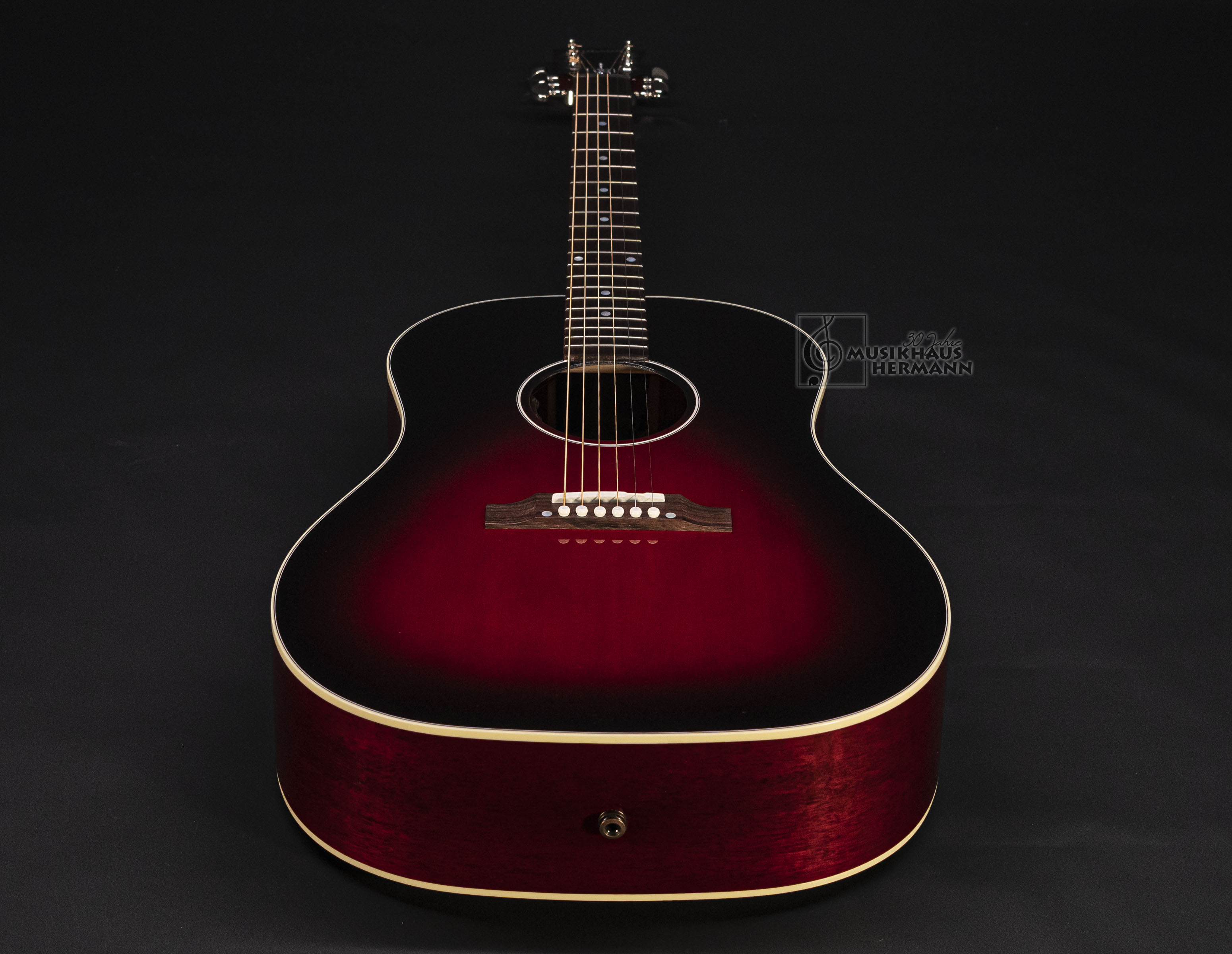Galerie anzeigen (19 Bilder) a9-1762 gibson-j-45-slash-signature-vermillion-burst