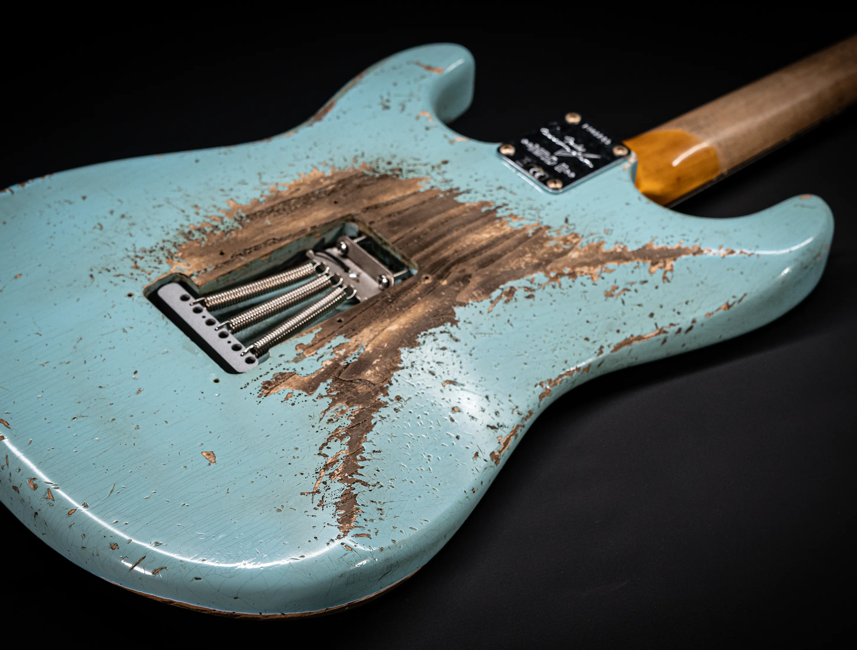 Fender MBD II 1962 Humbucker Stratocaster MIDAS Super Heavy Relic - ASH Body Daphne Blue