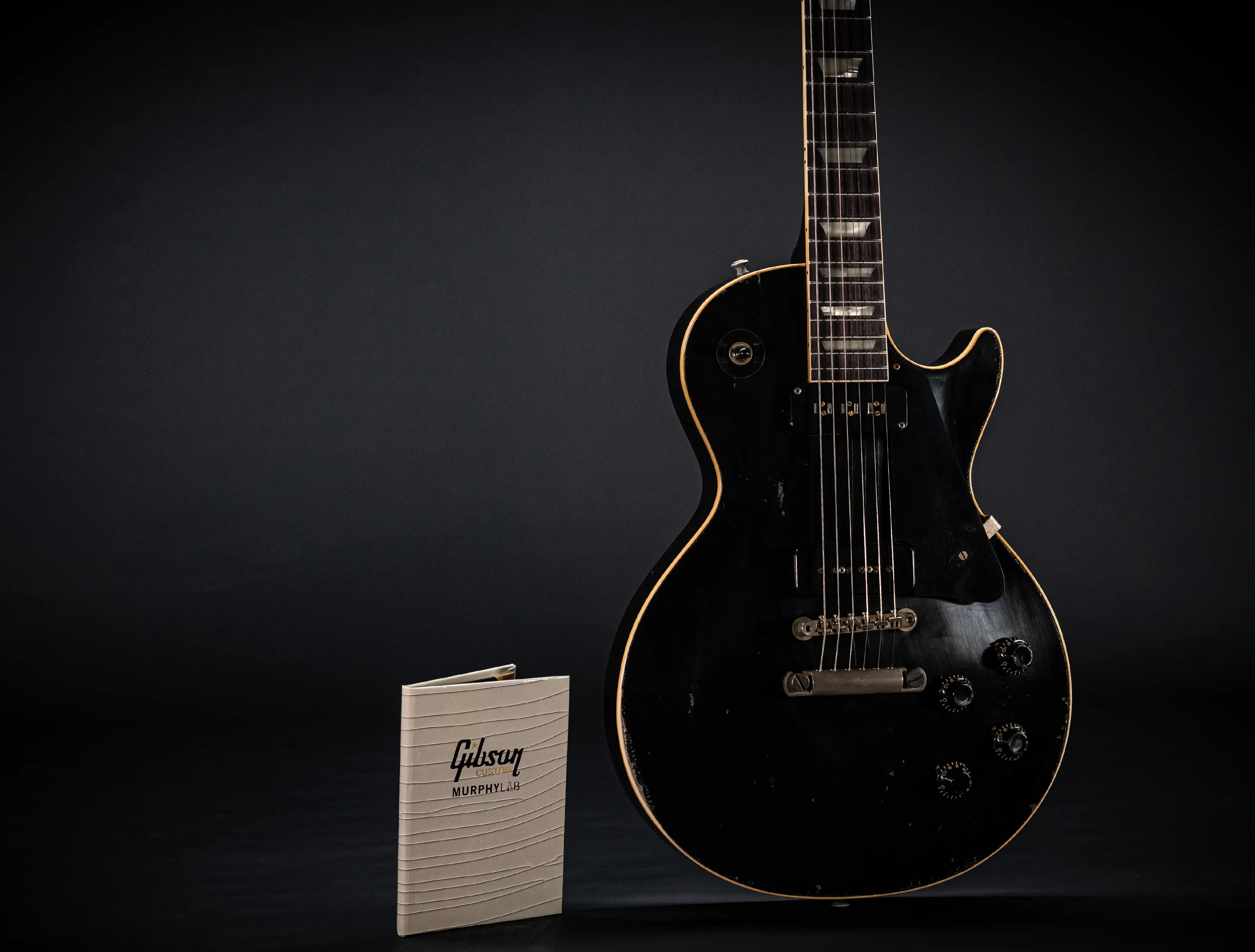 Gibson Les Paul 1956 Standard Staple P-90 "Factory Black" Murphy Lab Heavy Aged Heroes Greatest Hits