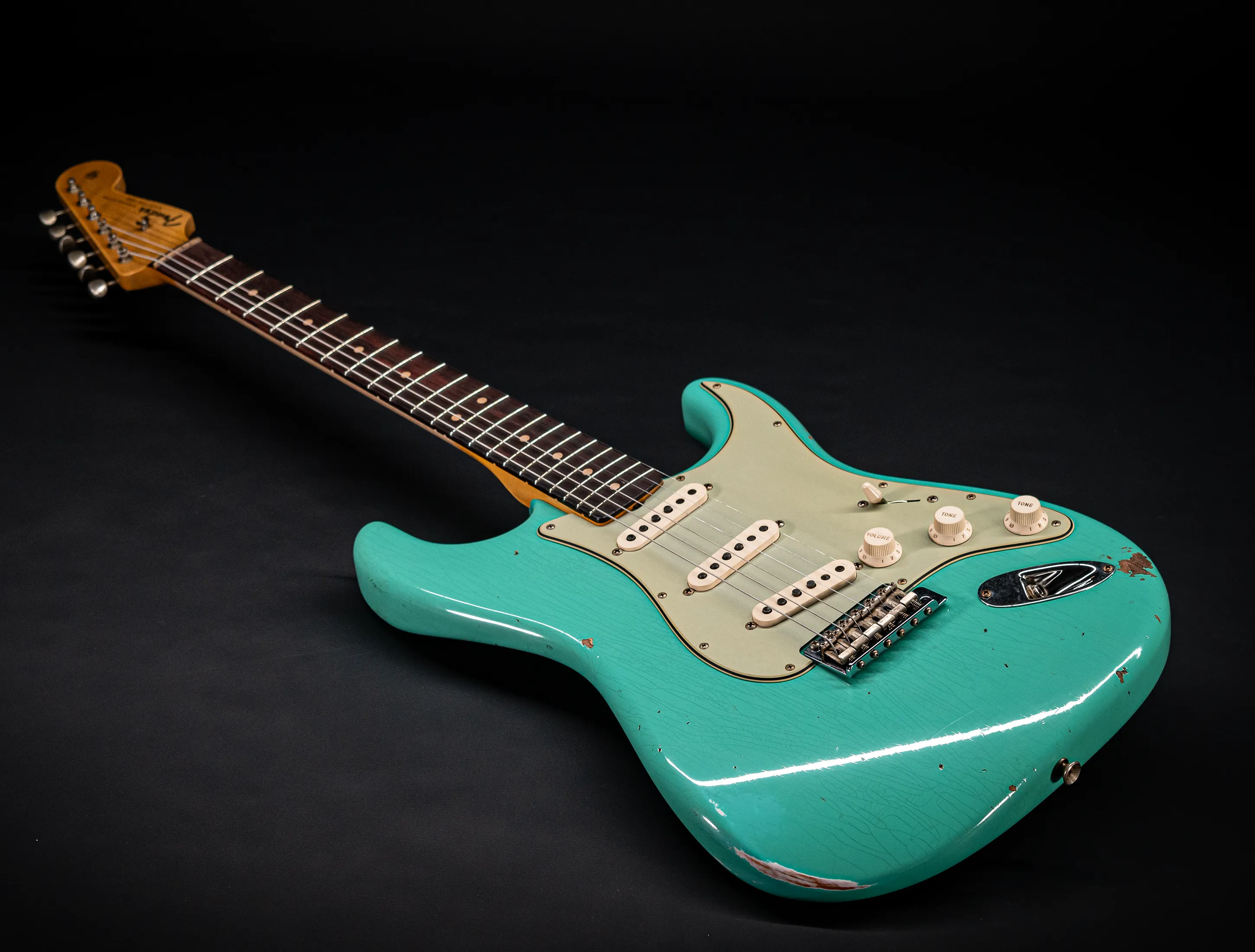 Fender MBD 1963 Stratocaster Relic - Aged Sea Foam Green