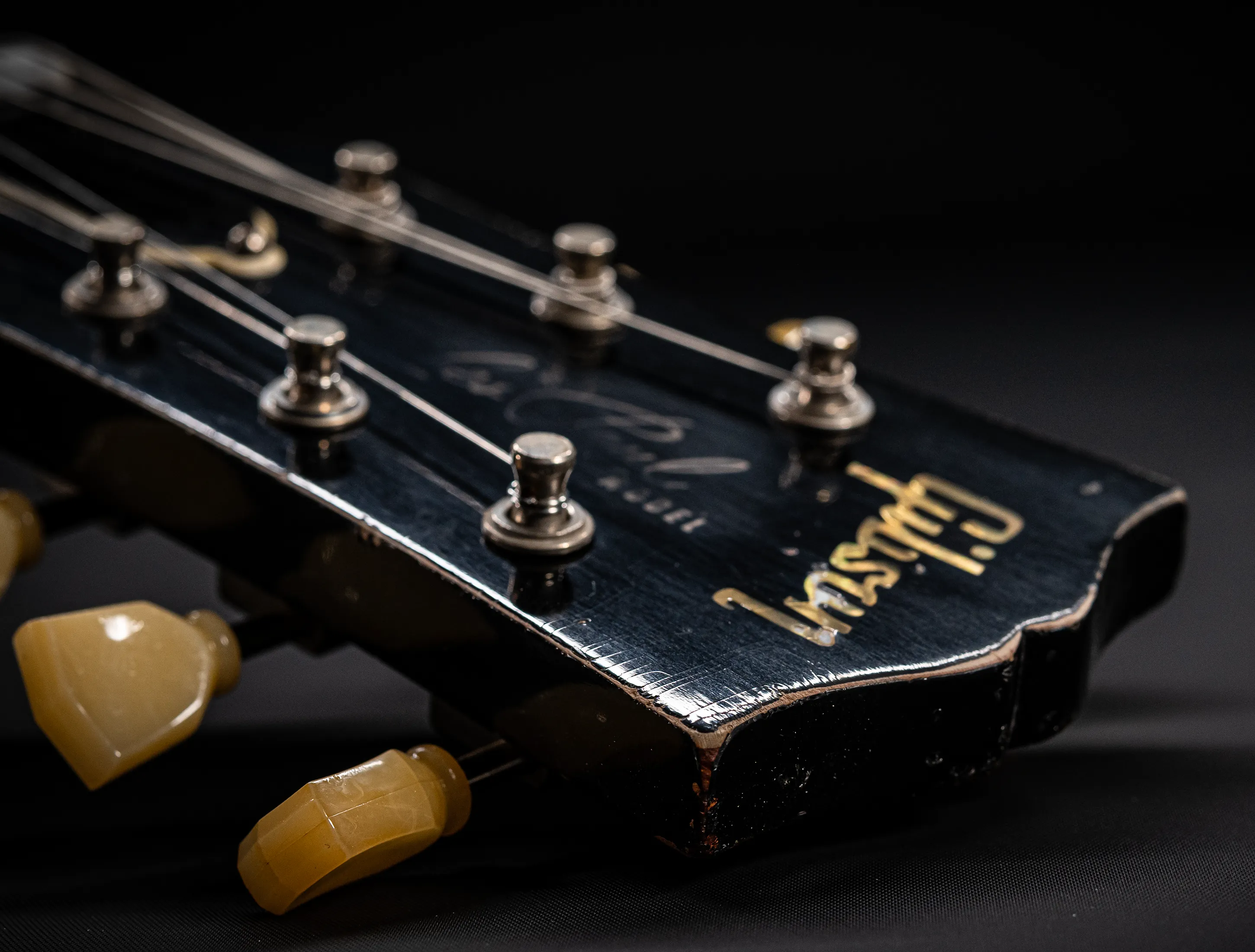 Gibson Les Paul 1958 Standard Murphy Lab Heavy Aged - Factory Black