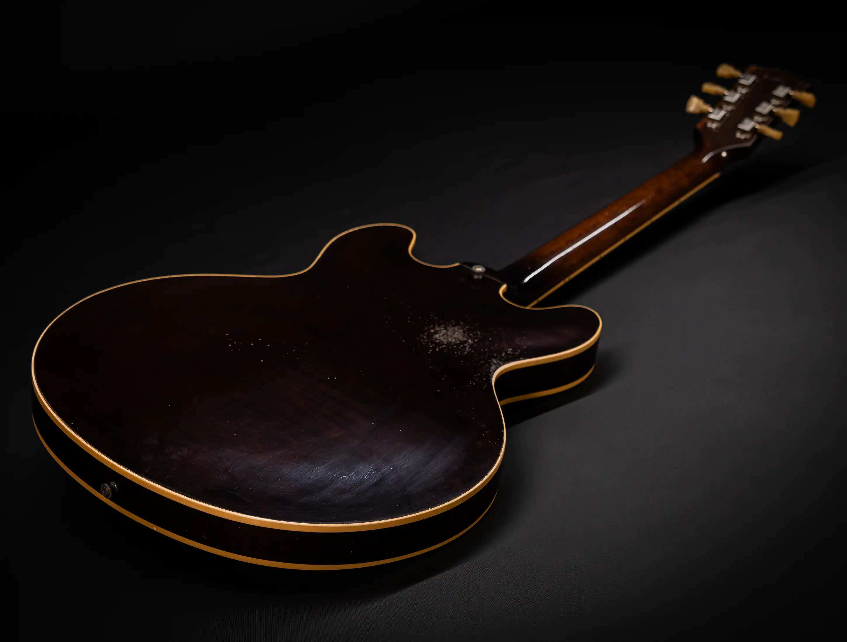 a154401 Gibson-ES-335-1964-Custom-Shop-Murphy-Lab-Heavy-Aged-Figured-Maple-Antique-Walnut-Stain