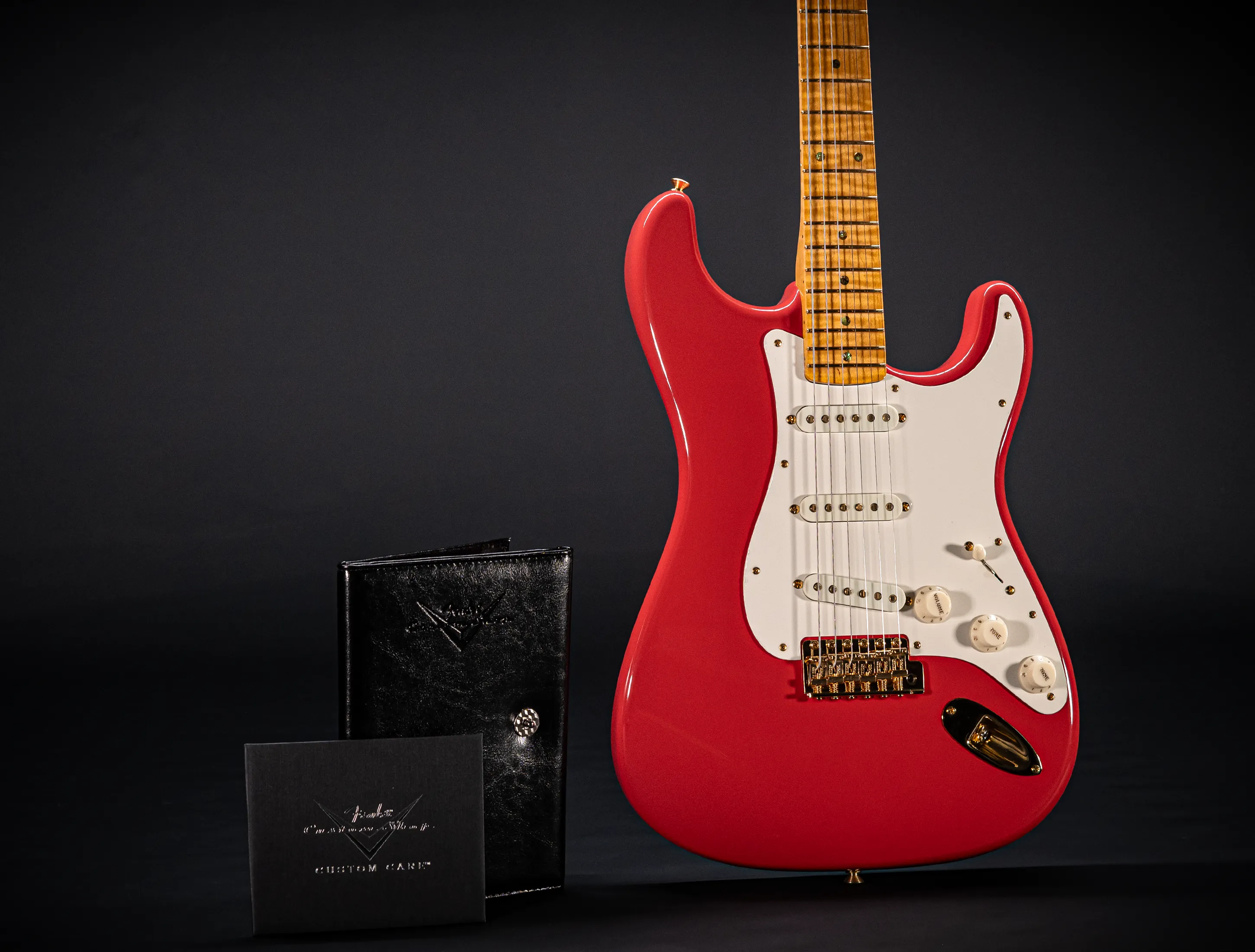 Fender 70th Anniversary Limited Stratocaster NOS Mastergrade Flame AAAA Neck - Fiesta Red