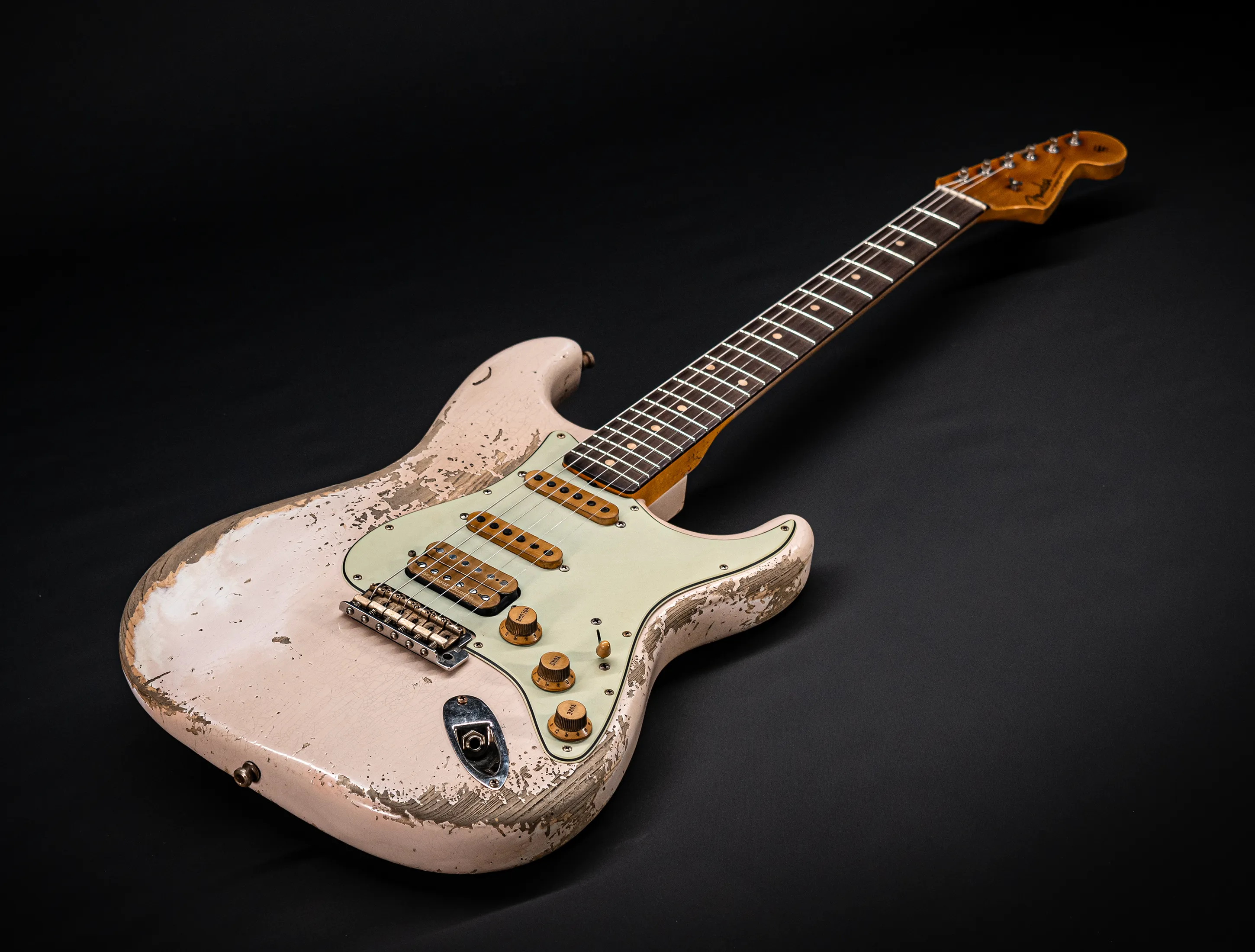 Fender MBD II 1962 Humbucker Stratocaster MIDAS Super Heavy Relic - ASH Body Shell Pink