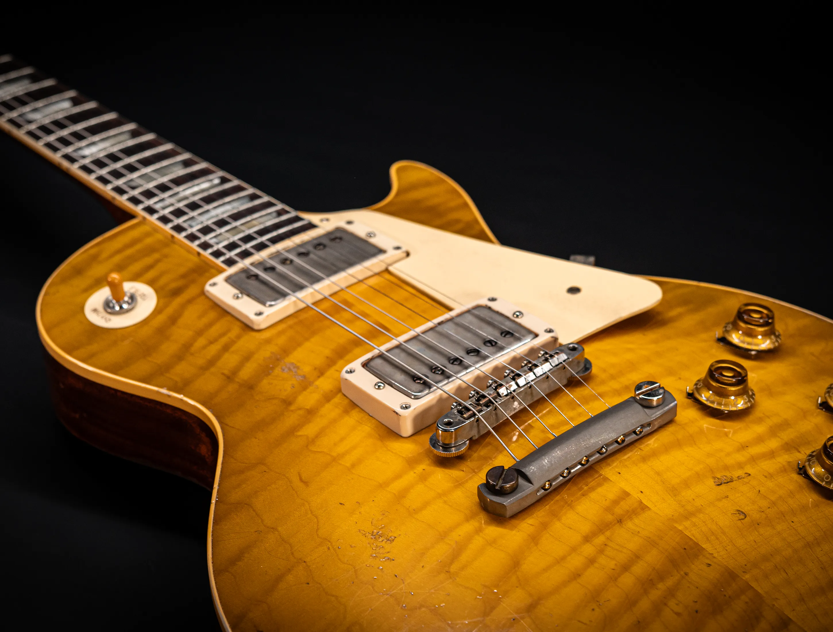 a172386 Gibson Les Paul 1959 Reissue Murphy Lab Heavy Aged Green Lemon Fade Musikhaus-Hermann