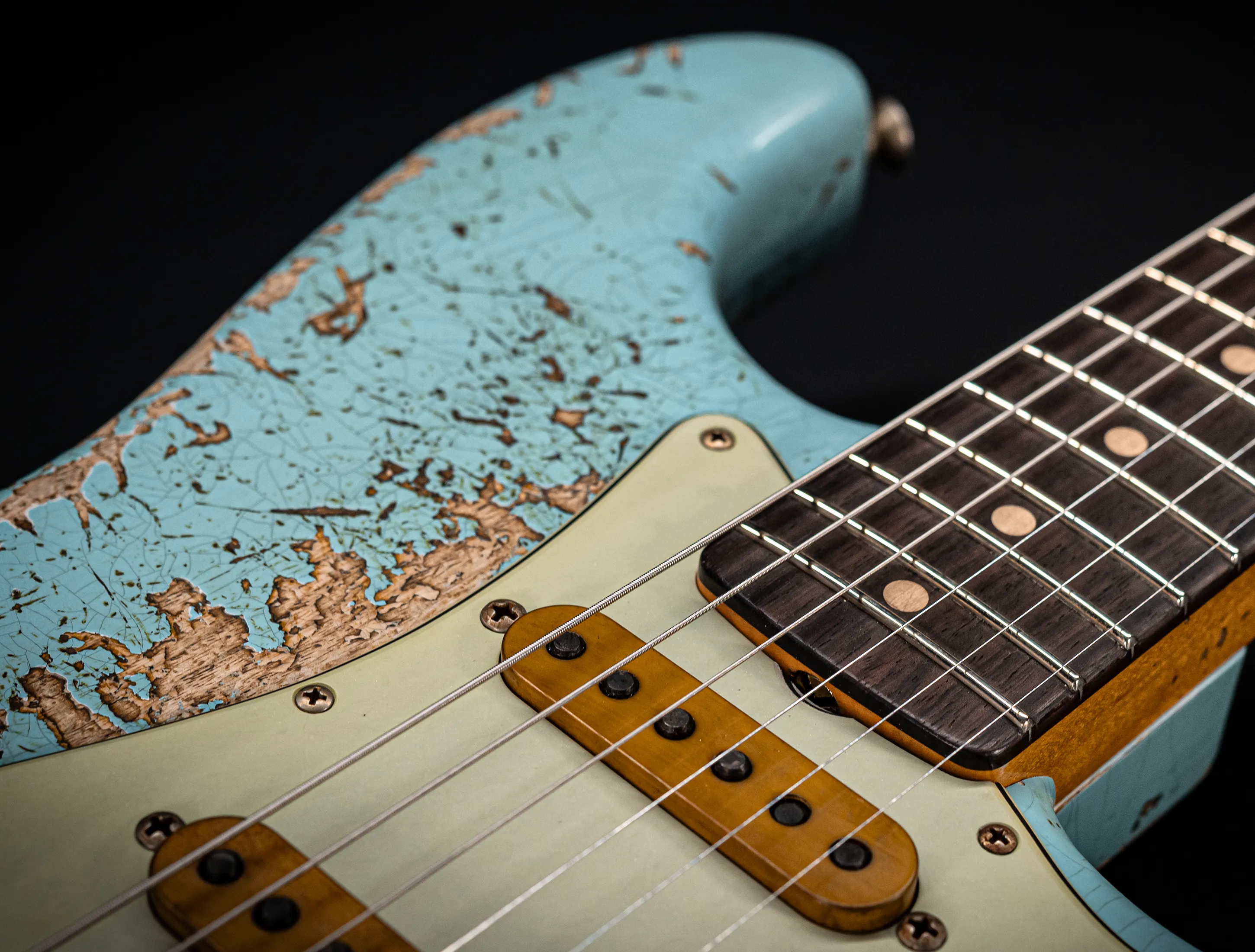 Fender MBD II 1962 Stratocaster MIDAS Super Heavy Relic - ASH Body Daphne Blue