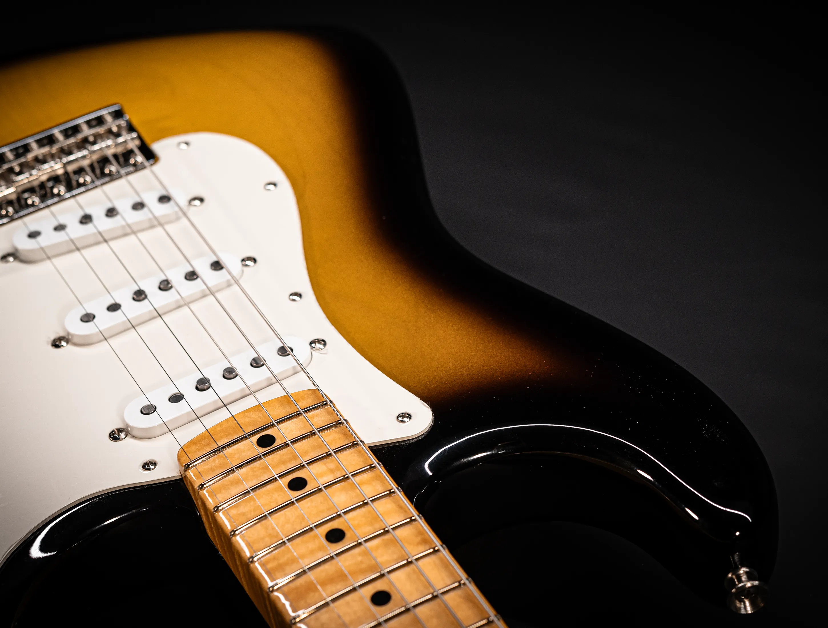 a164350 Fender MBD Limited 1957 Stratocaster Timeless NOS flame Neck - Sunburst