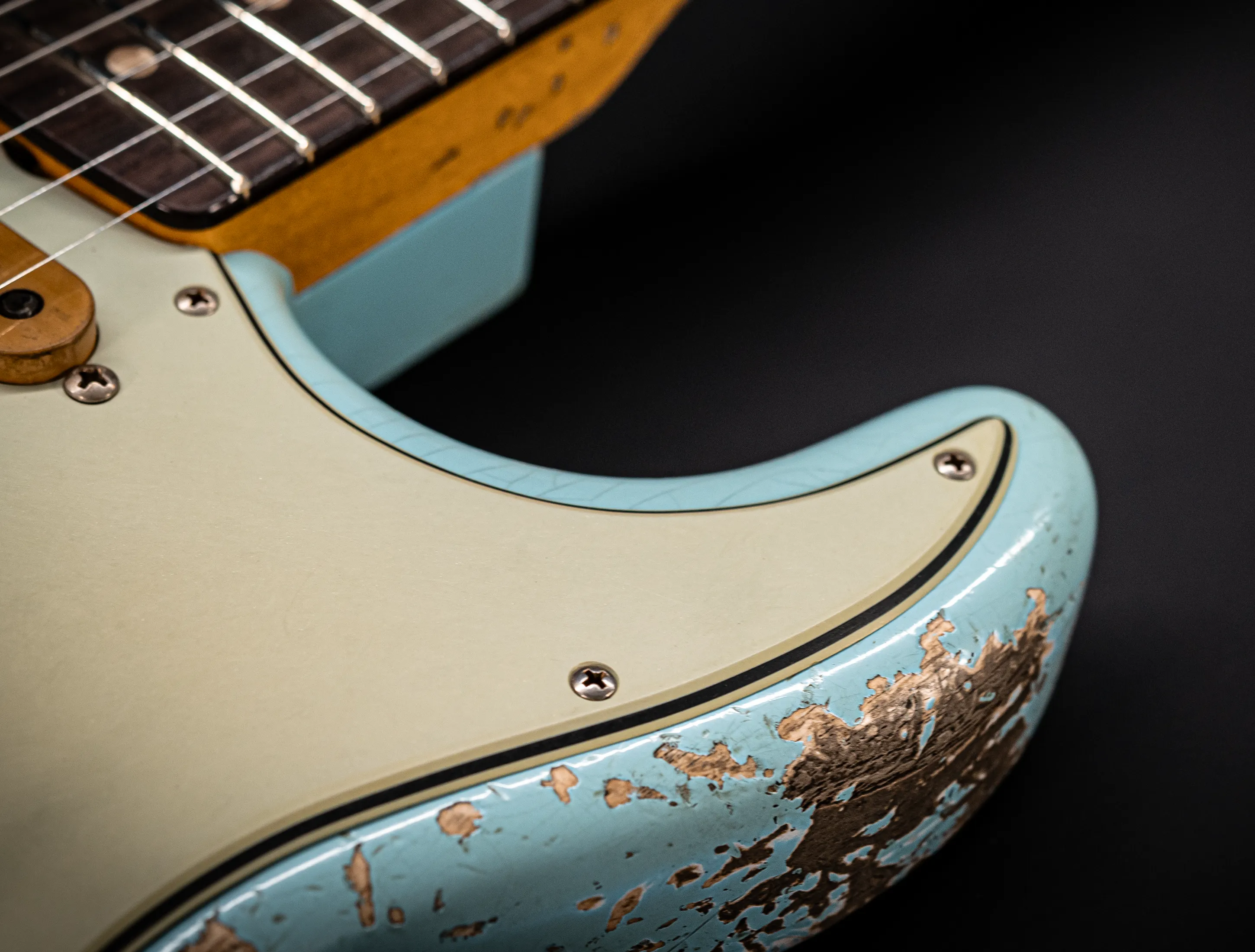 Fender MBD II 1962 Humbucker Stratocaster MIDAS Super Heavy Relic - ASH Body Daphne Blue