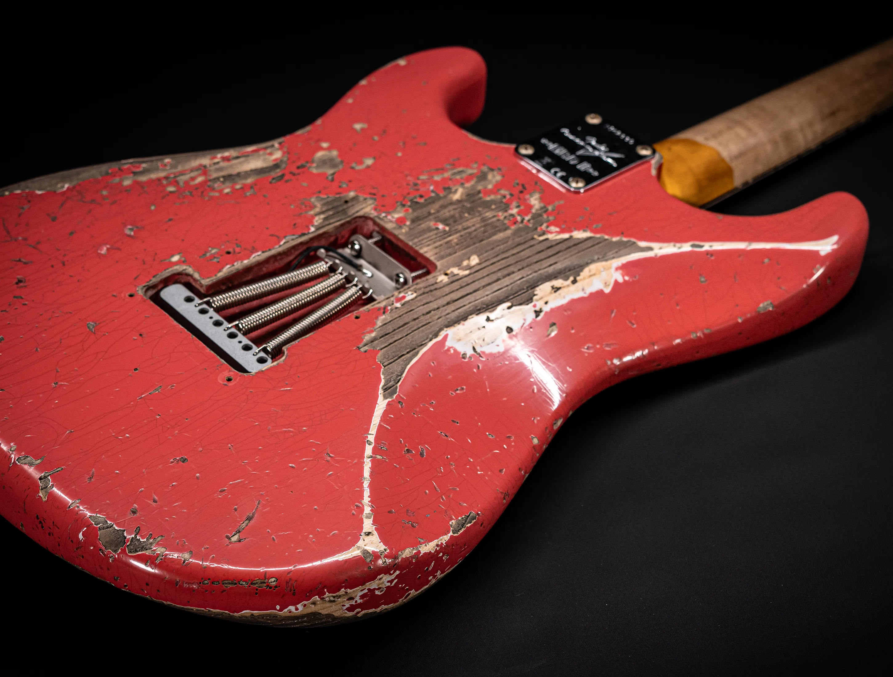 Fender MBD II 1962 Humbucker Stratocaster MIDAS Super Heavy Relic - ASH Body Fiesta Red