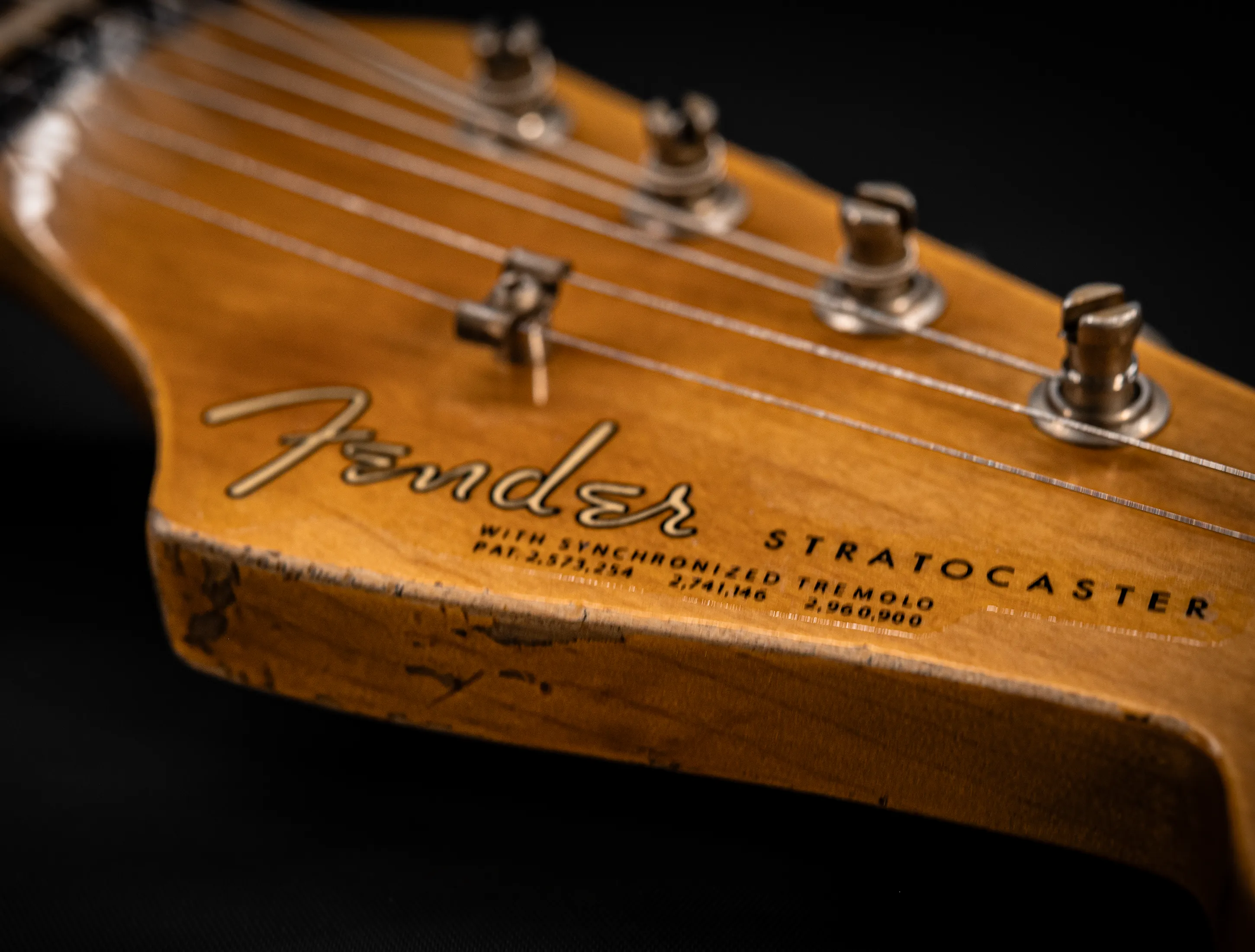 a173099Fender MBD Limited 1963 Humbucker Stratocaster Heavy Relic - Black Muikhaus-Hermann