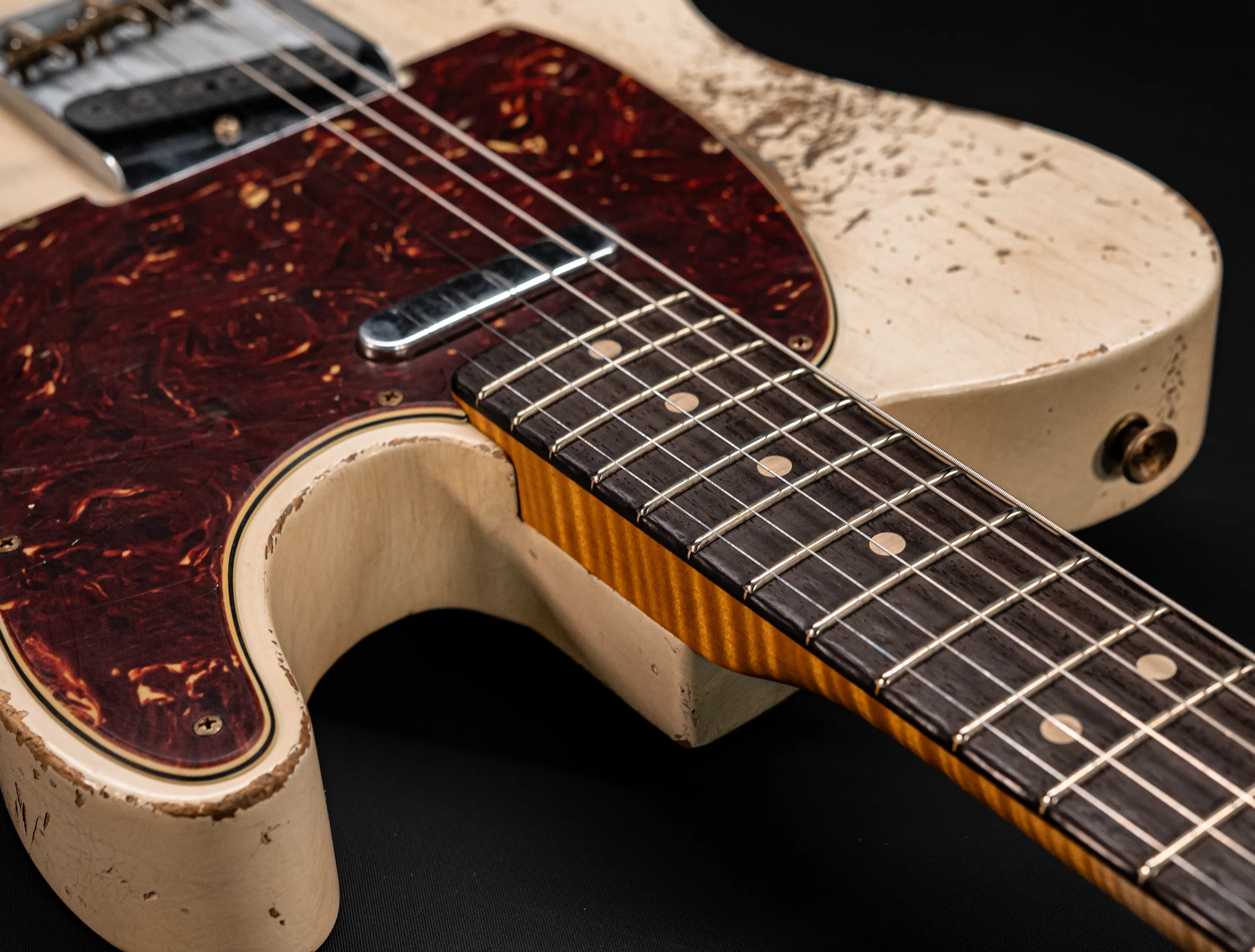 a162527 Fender Masterbuilt Jason Smith 1963 Telecaster Heavy Relic - Smoked Olympic White
