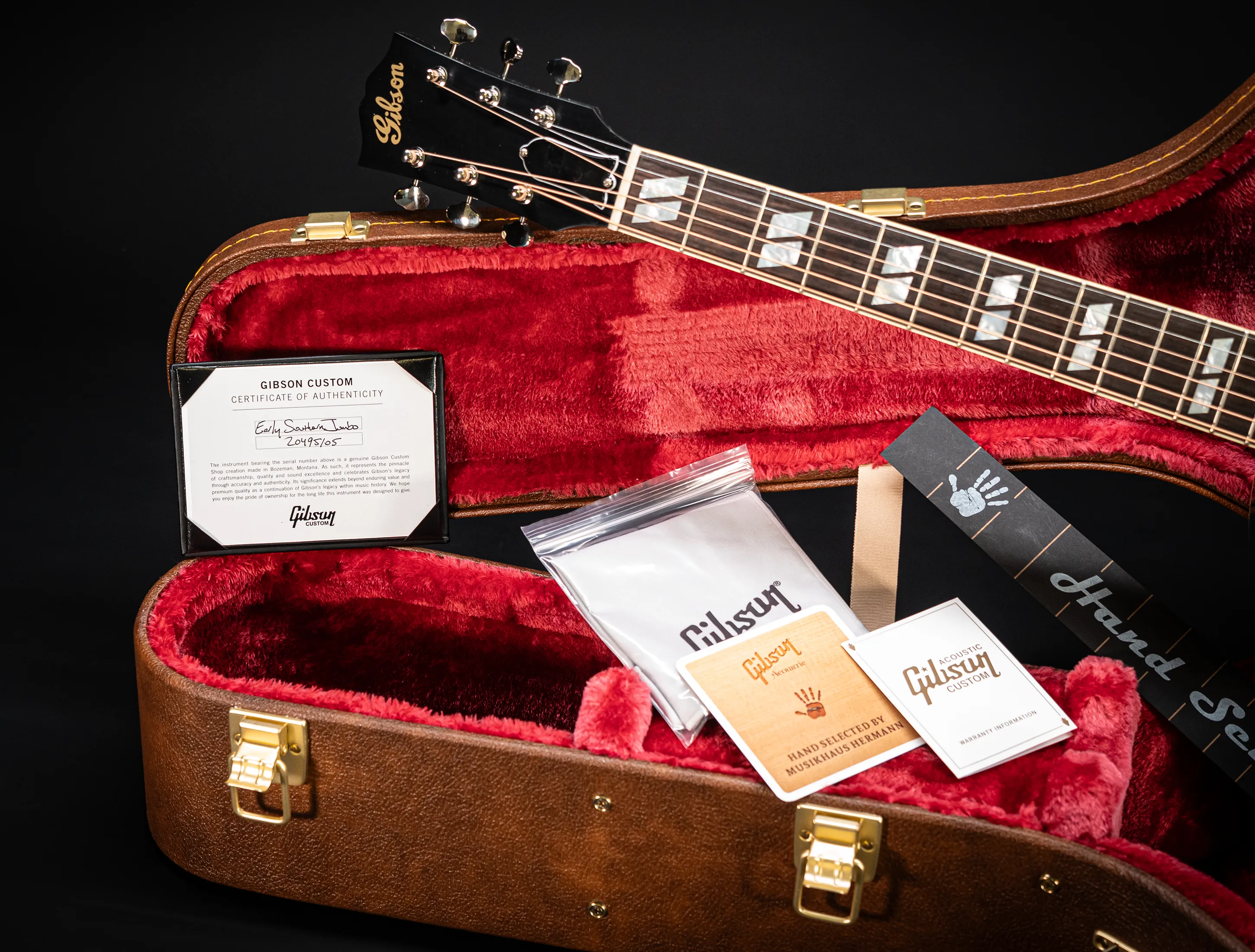 Show gallery (33 images) a174857-Gibson-Southern-Jumbo-EARLY-40s-Golden-Era-Custom-Shop-Adirondack-Vintage-Sunburst-