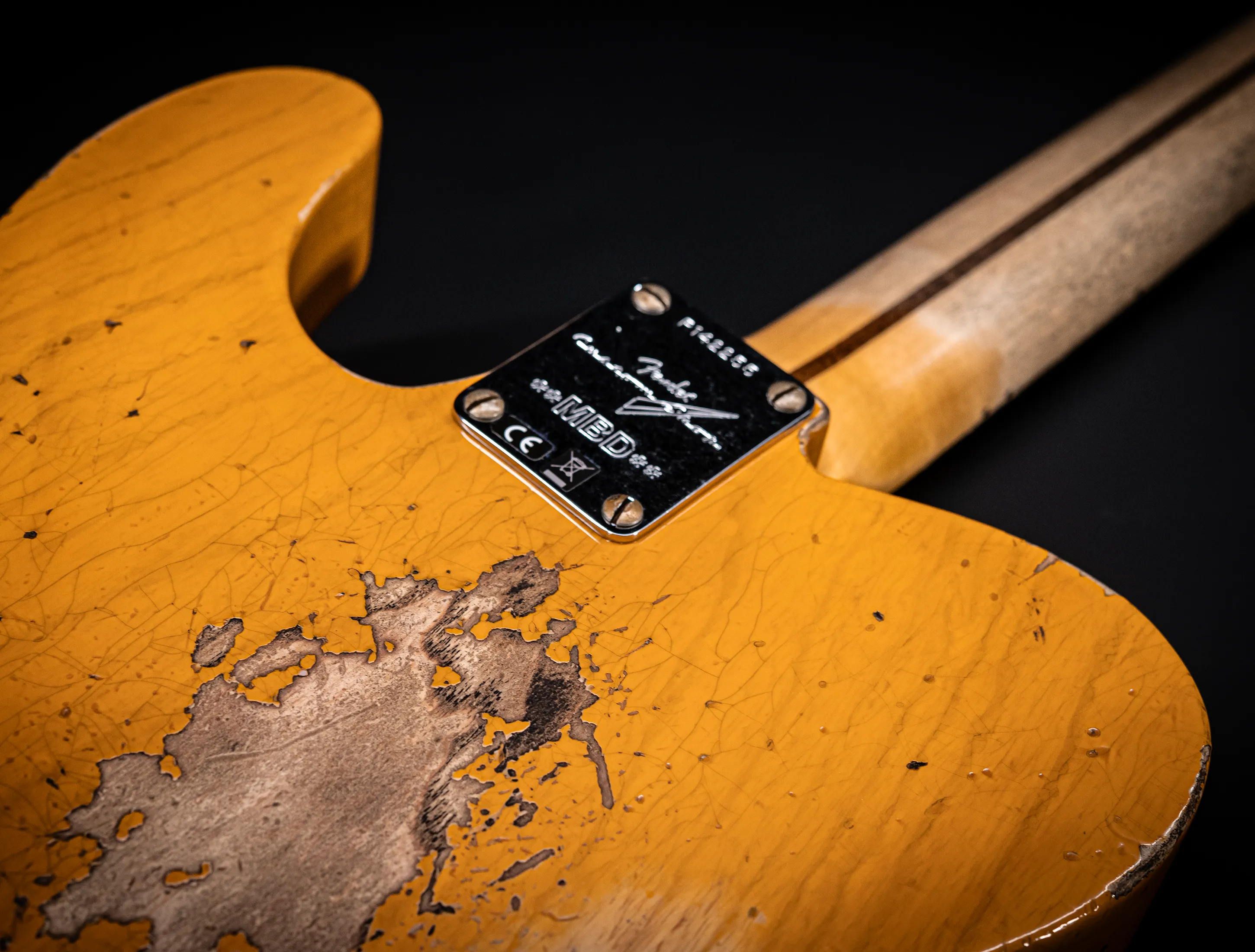 Fender MBD 1952 Telecaster Heavy Relic 1pc Ash Body - Butterscotch Blonde