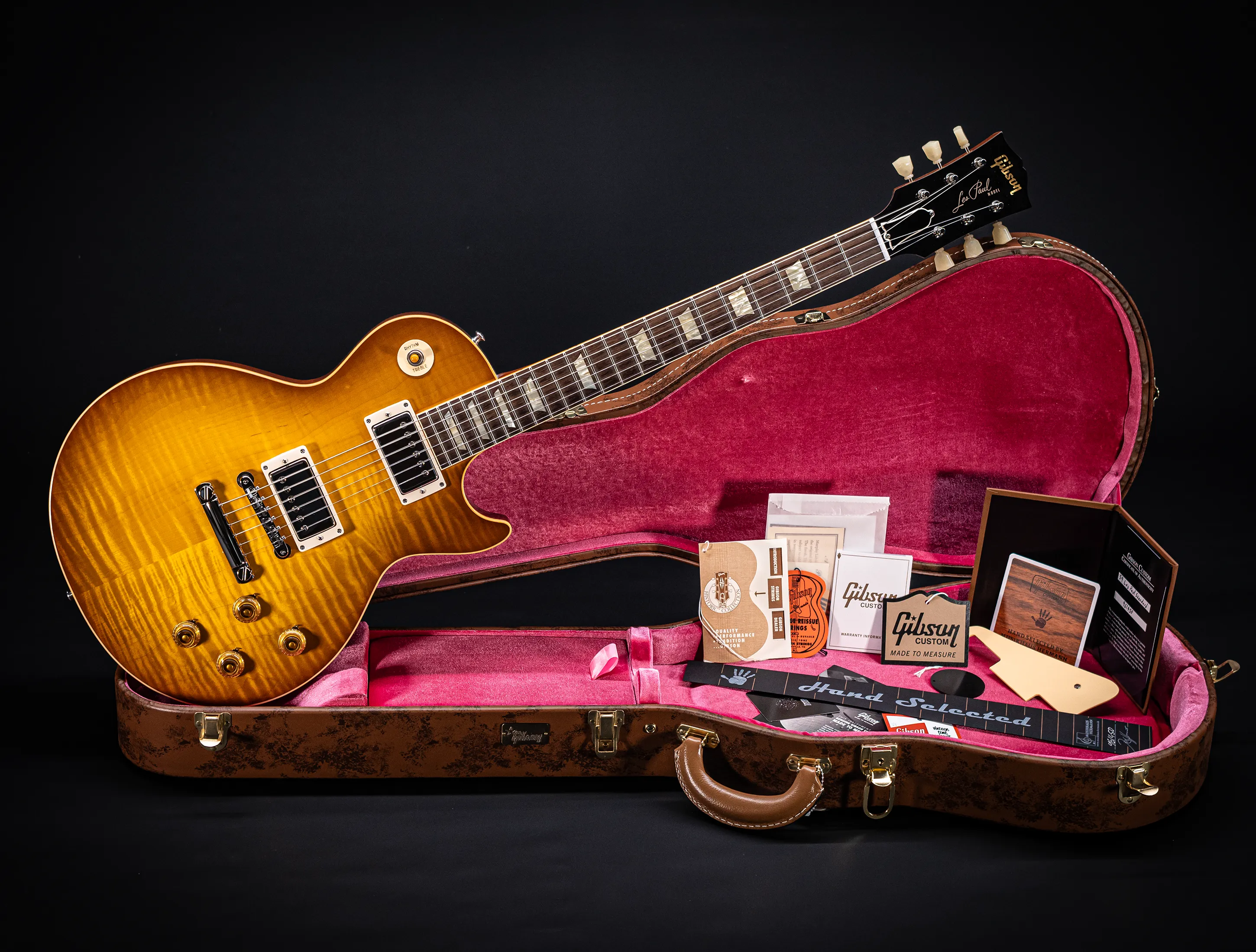 Gibson Les Paul 1959 Reissue Factory Special GLOSS - Golden Poppy Burst