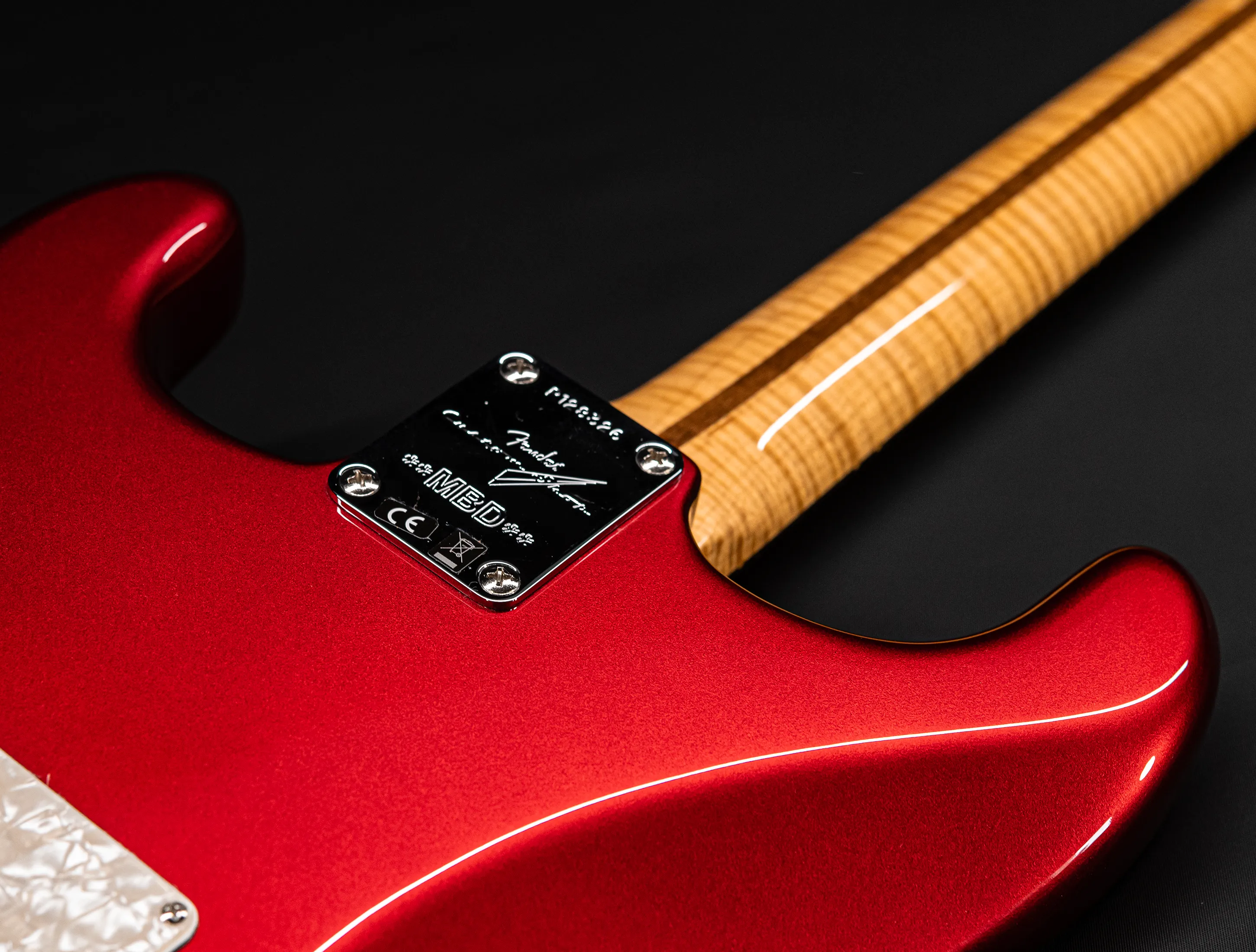 a163015 Fender MBD Limited 60s STARS Stratocaster NOS flame Neck - Candy Apple Red
