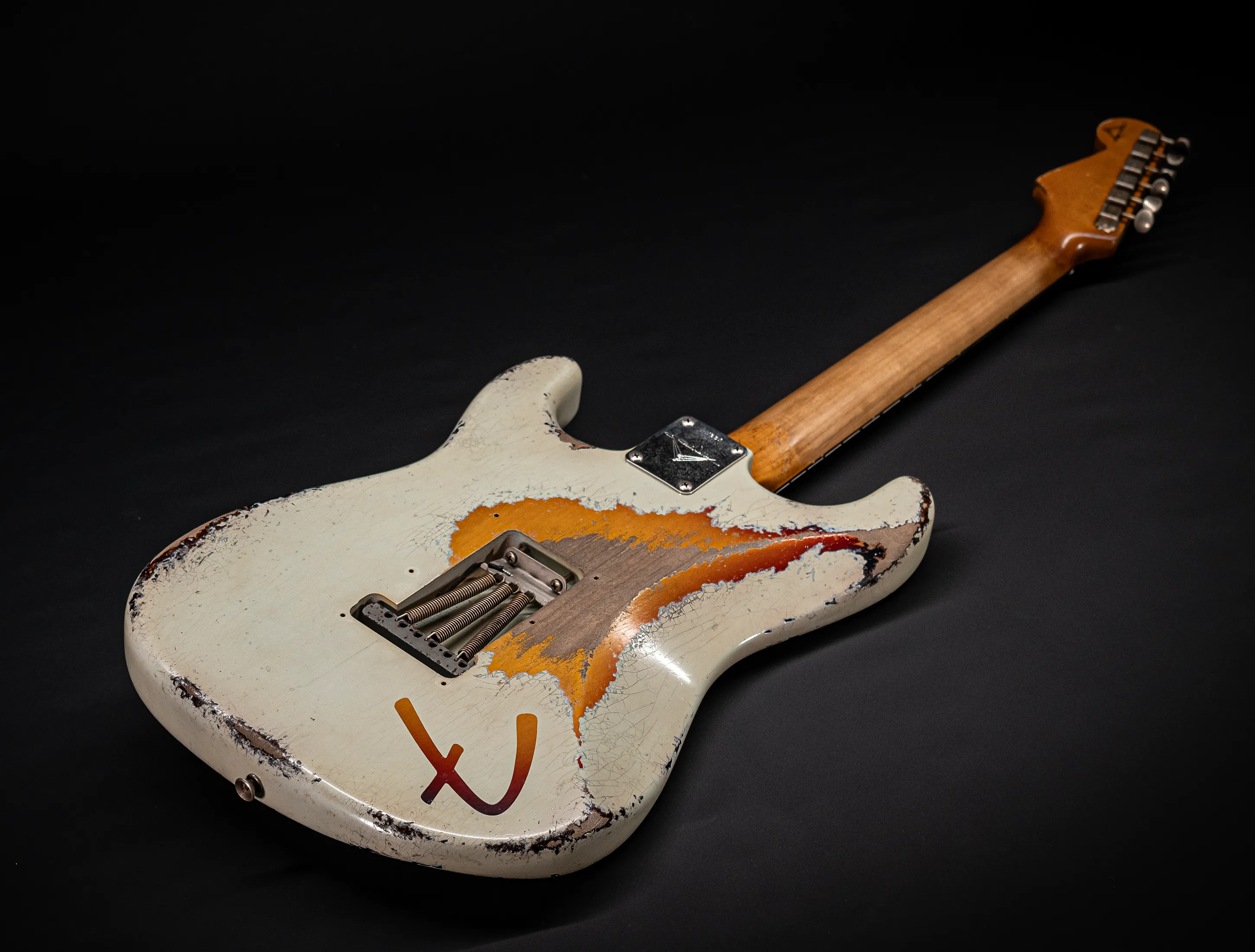 Fender Masterbuilt Paul Waller 1961 F-branded Ex Pin-Up Stratocaster Heavy Relic Sonic Blue over Sunburst