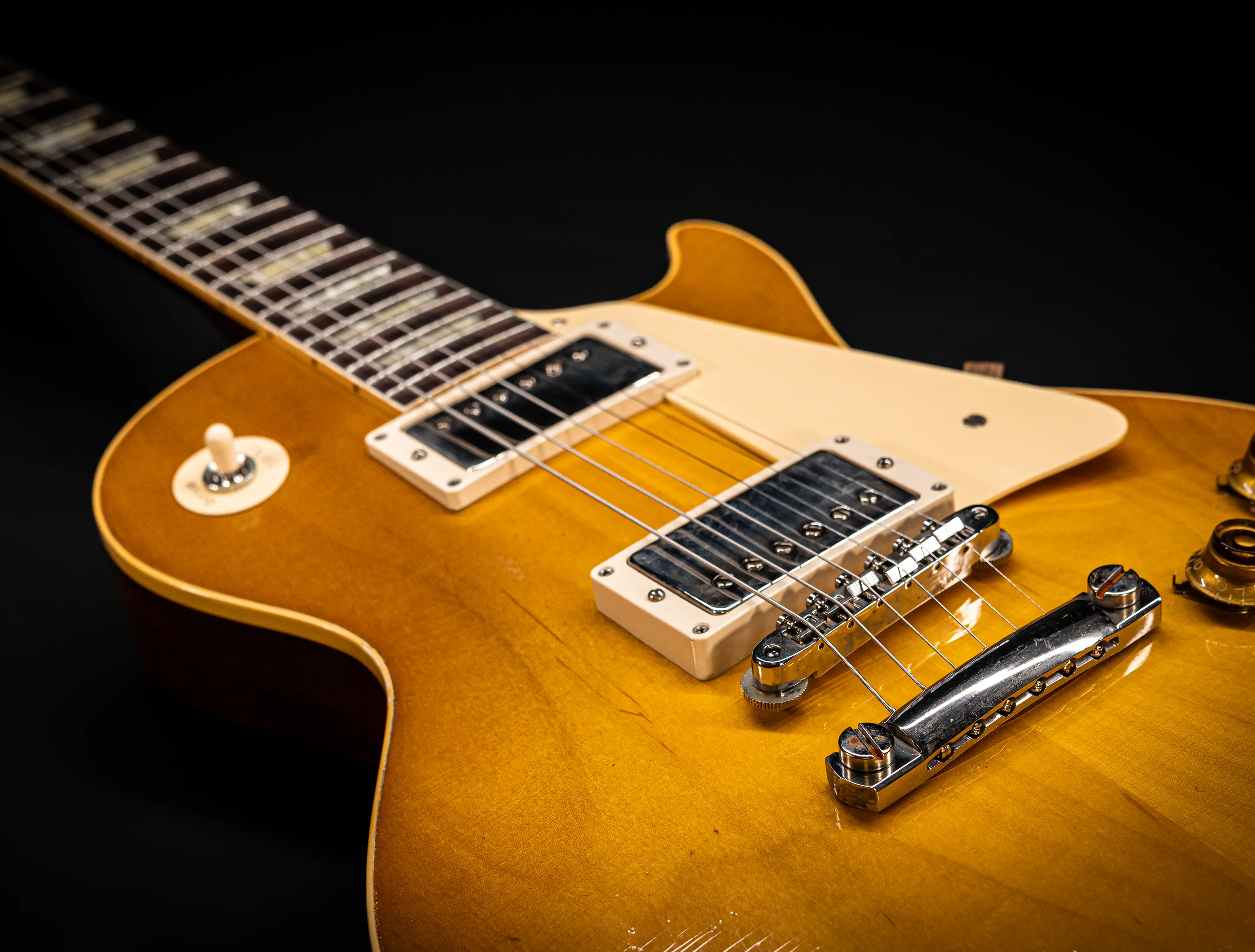 a171401 Gibson Les Paul 1958 Standard Reissue Murphy Lab Lemon Burst Light Aged Musikhaus-Hermann