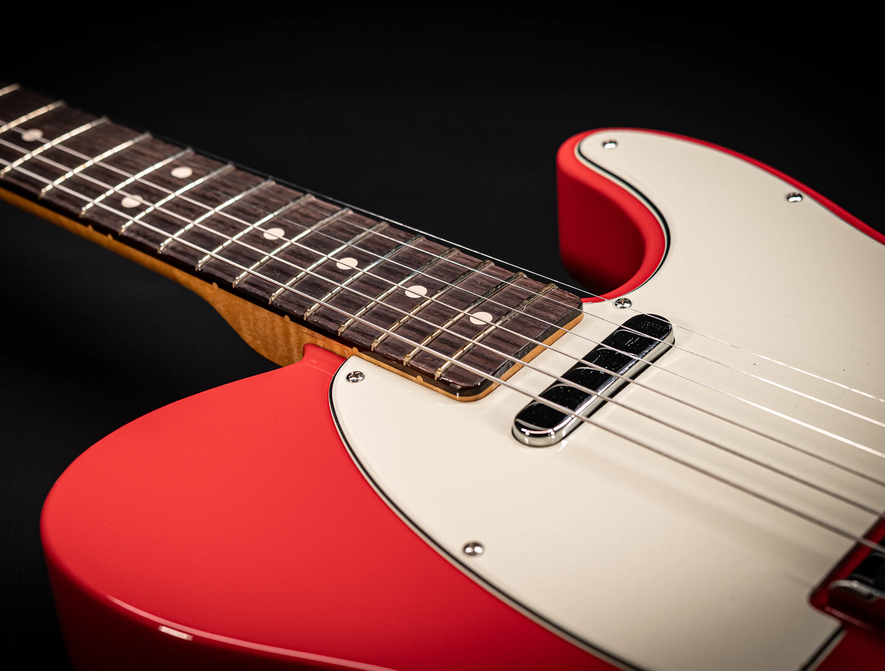 a164321 Fender MBD Limited 1963 Telecaster Timeless NOS flame Neck - Fiesta Red