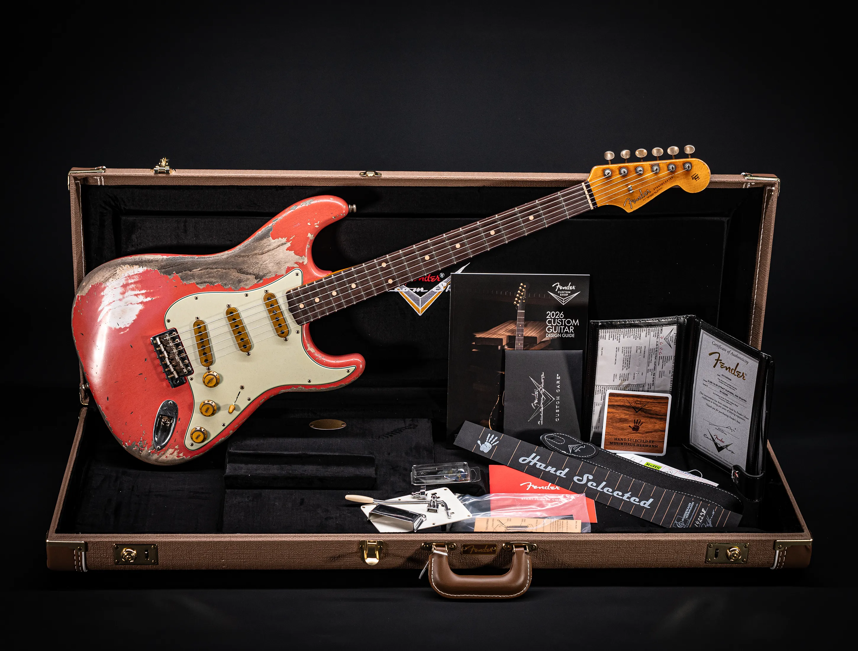 Fender MBD II 1962 Stratocaster MIDAS Super Heavy Relic - ASH Body Fiesta Red