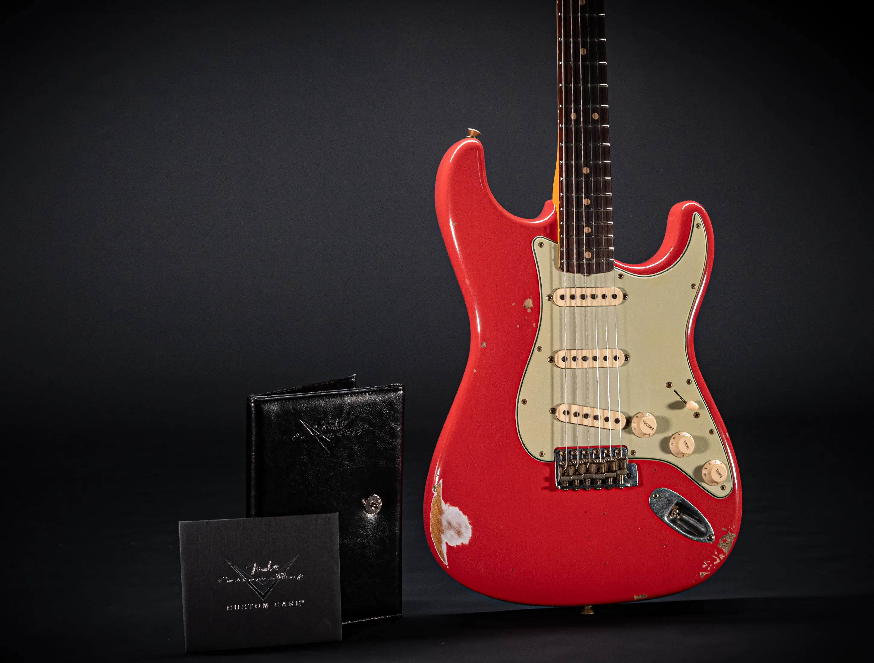 Fender MBD 1963 Stratocaster Relic - Aged Fiesta Red