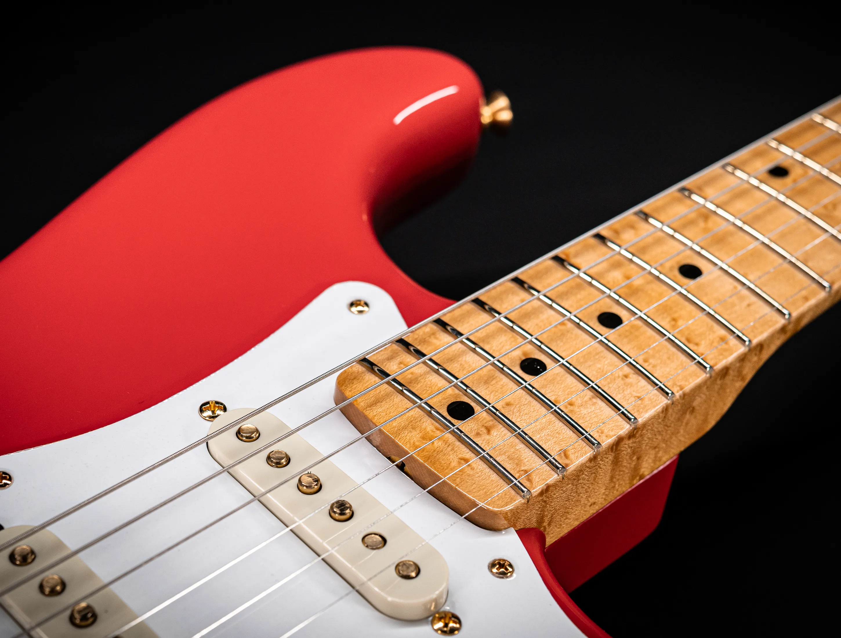 Fender 1959 Limited Stratocaster NOS Birdseye Neck Gold Hardware - Fiesta Red