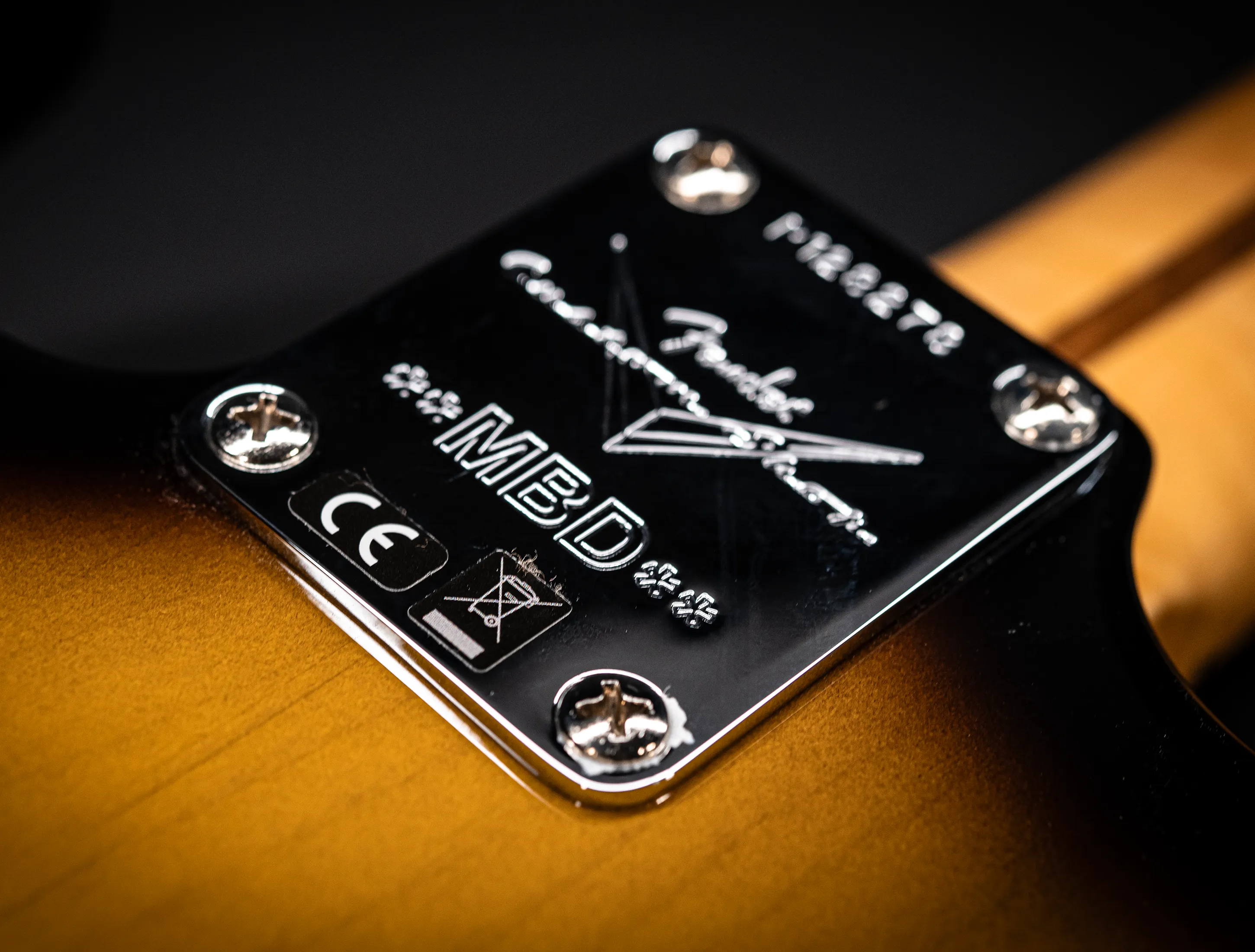 a164343 Fender MBD Limited 1957 Stratocaster Timeless NOS flame Neck - Sunburst