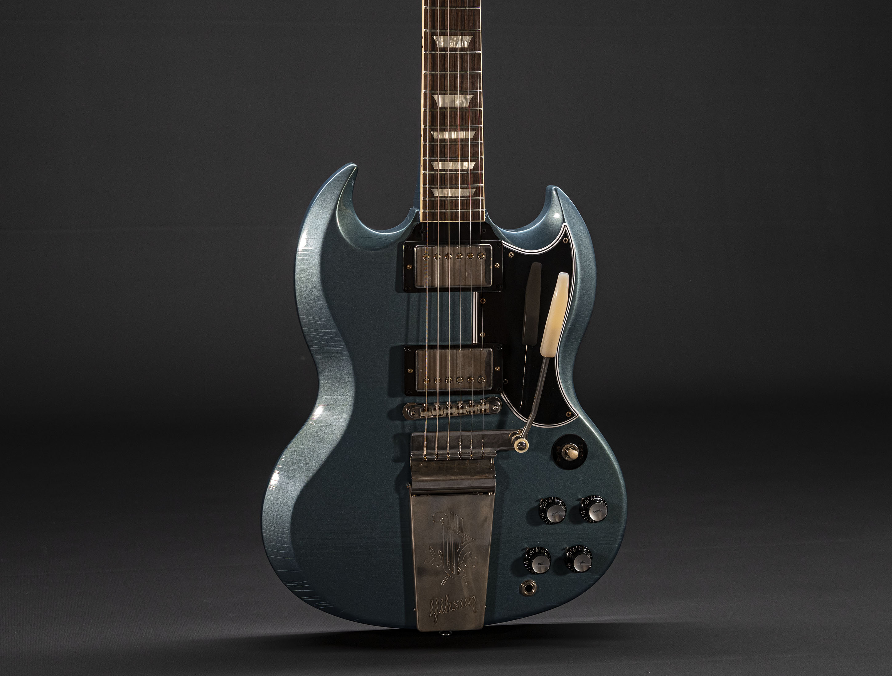 Gibson SG 1964 Standard Maestro Vibrola Murphy Lab Ultra Light Aged Pelham Blue