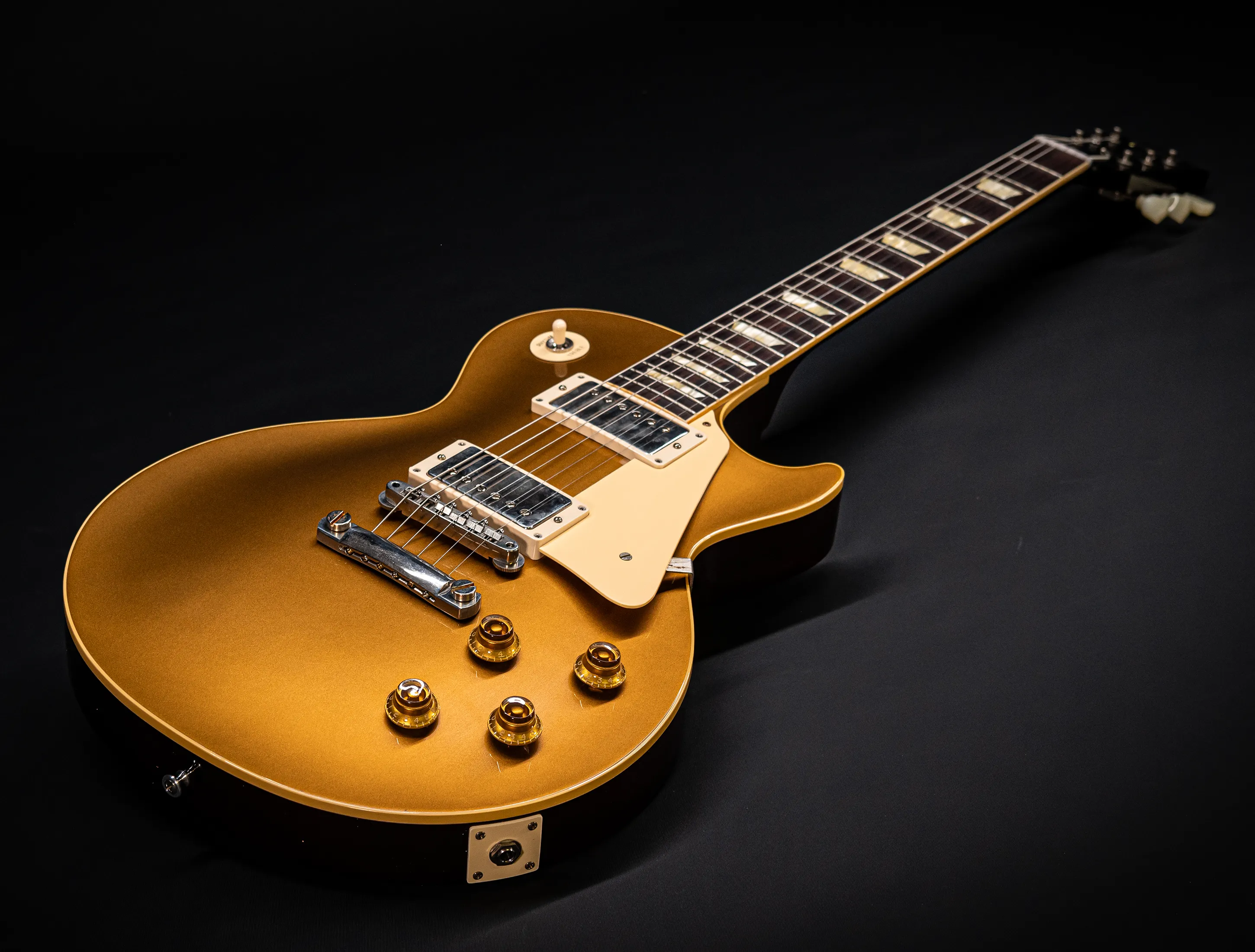a171485 Gibson Les Paul 1957 Goldtop Darkback VOS Musikhaus-Hermann