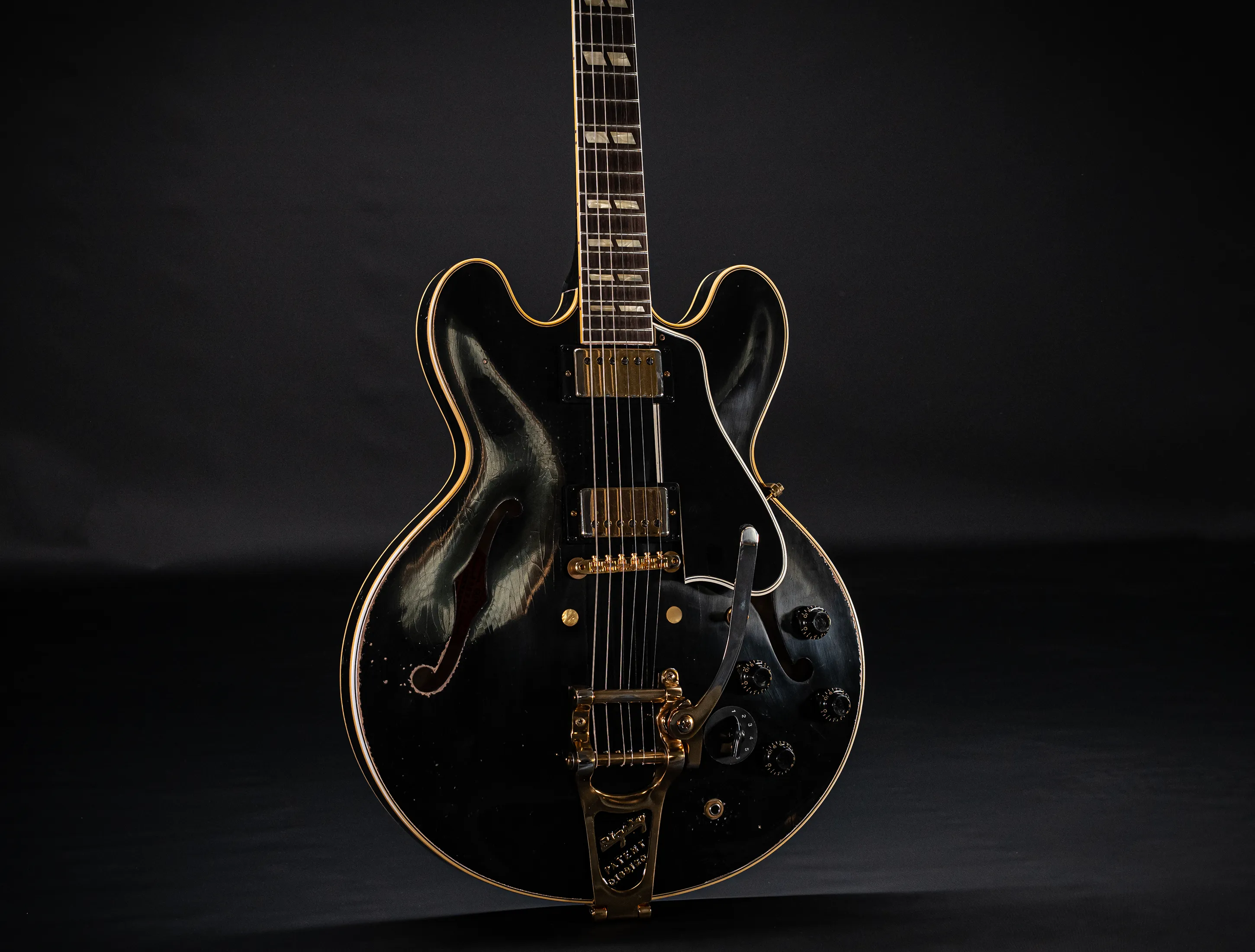 Gibson ES-345 1959 Bigsby Varitone Custom Shop Murphy Lab Heavy Aged - Ebony