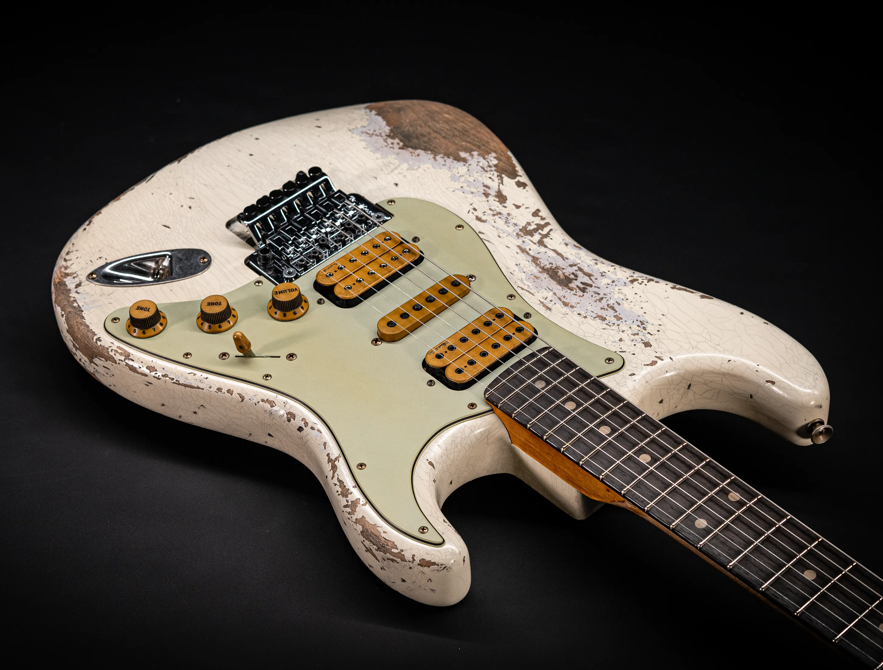 Fender MBD II 1962 FLOYD ROSE Stratocaster MIDAS Super Heavy Relic - Olympic White