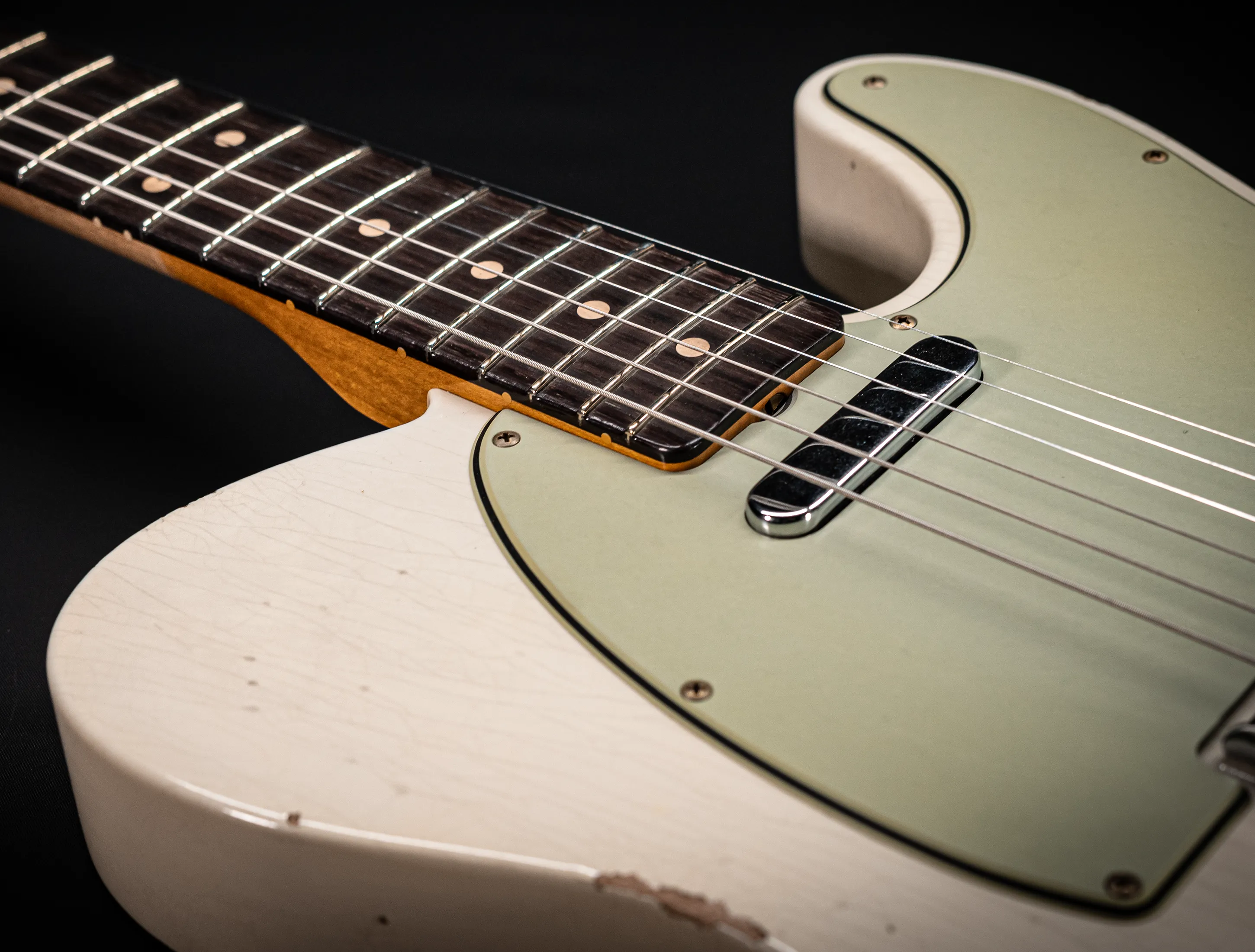 Fender MBD 1963 Telecaster Relic - Olympic White