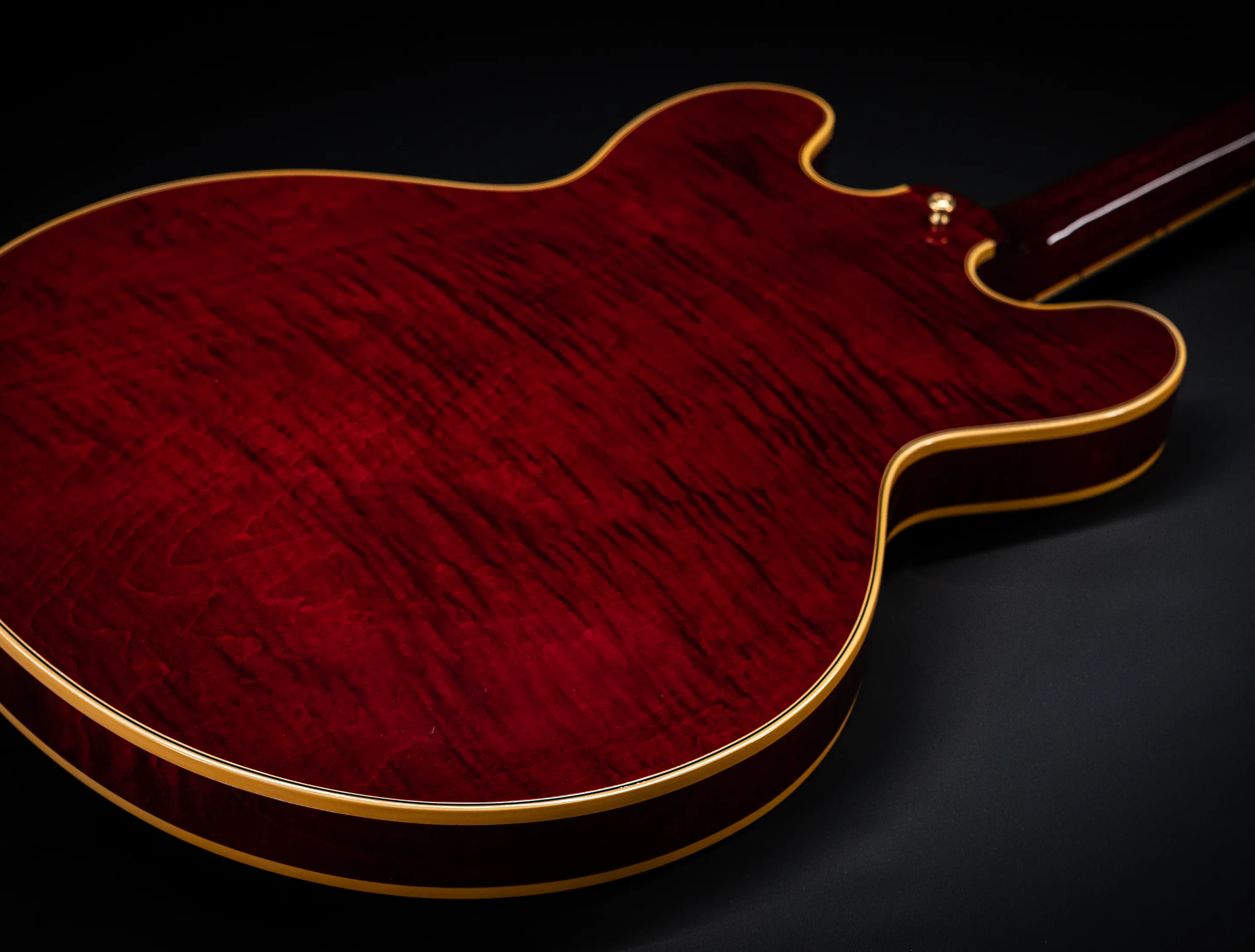 Gibson ES-355 1959 Custom Shop Gloss Figured Maple - Dark Viking Red