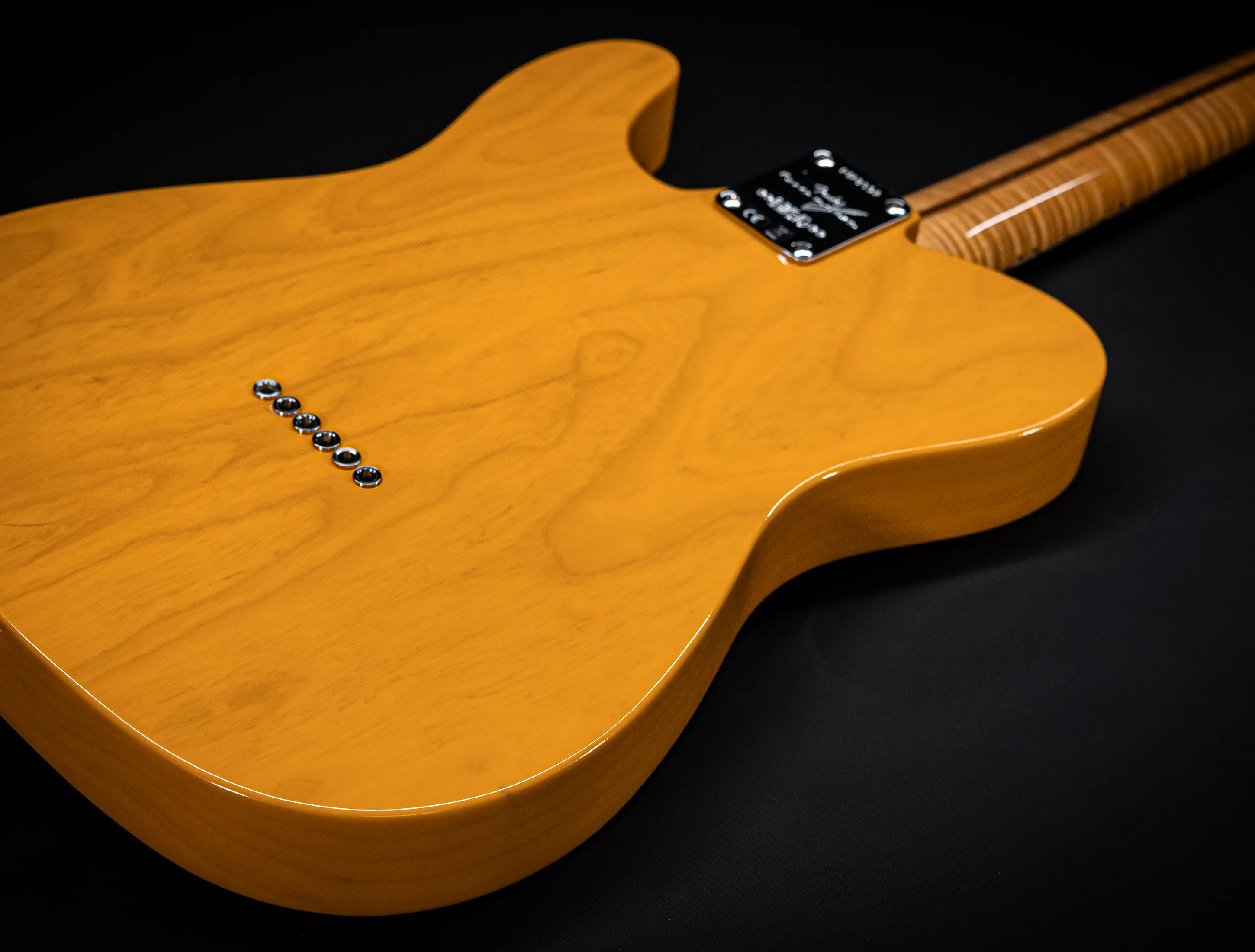 a175677-Fender-MBD- Limited-1952-Humbucker-Telecaster-Timeless-NOS-flame-Neck-Aged-Butterscotch-Blonde-