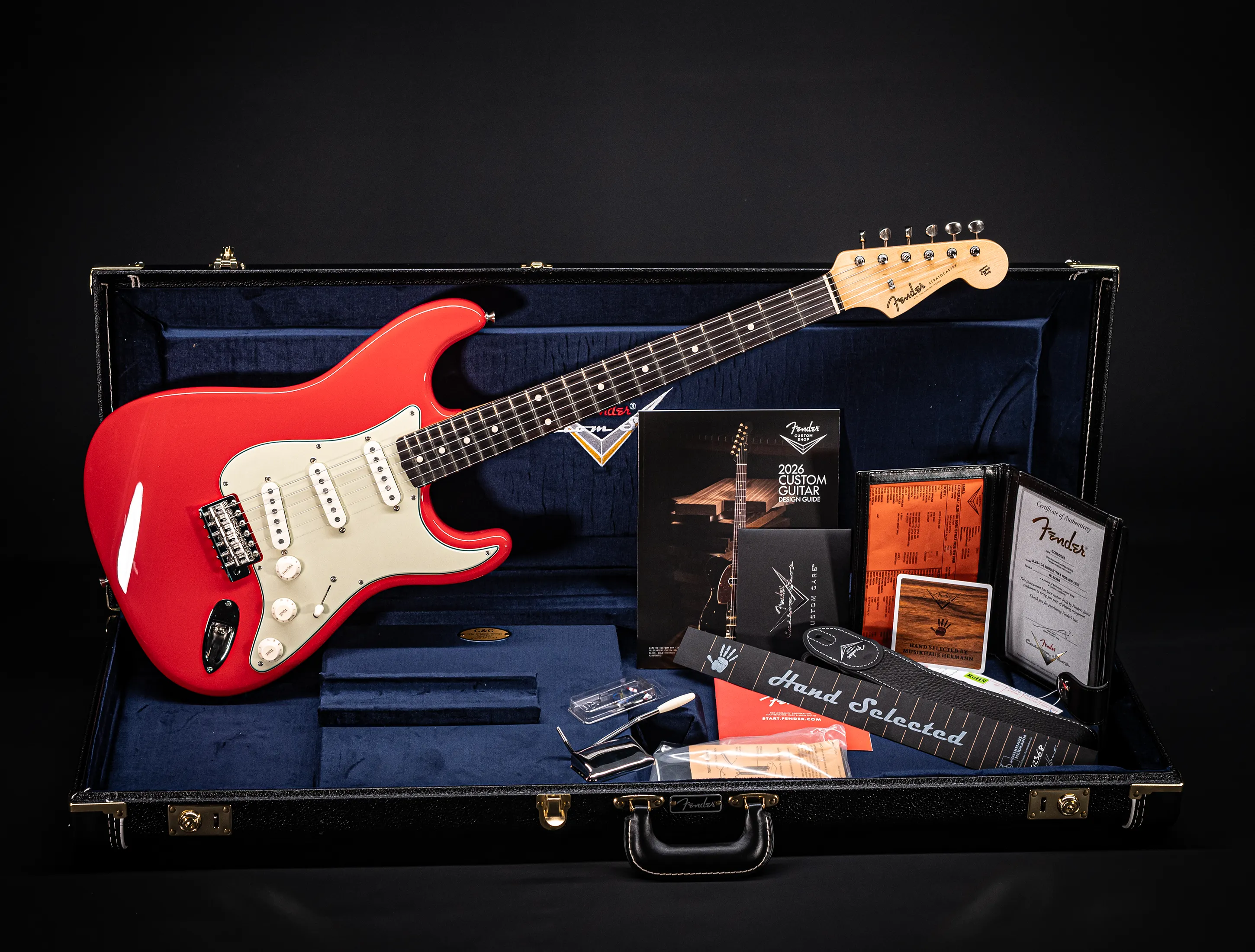 Fender MBD 50/60 inspired Stratocaster GLOSS NOS - Hot Rod Red