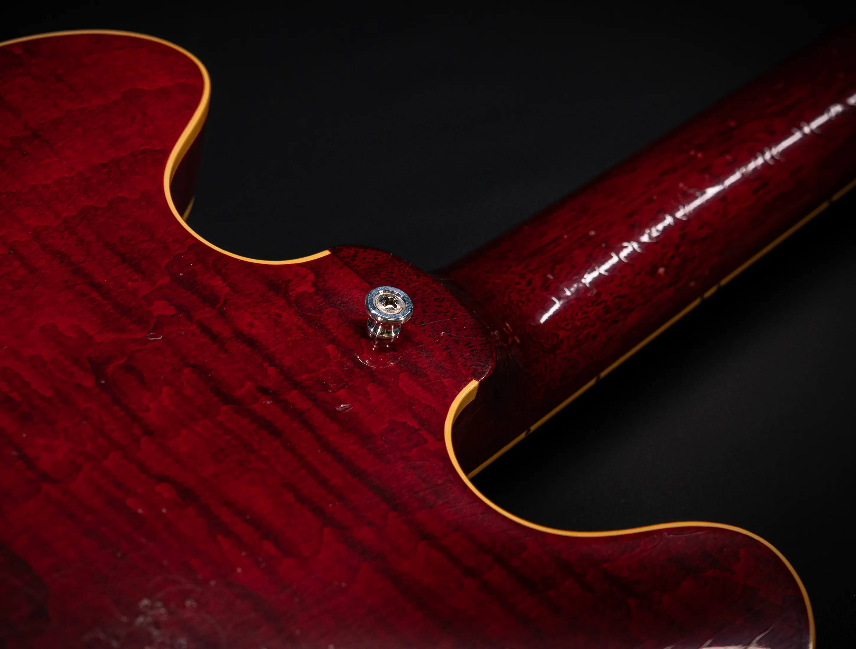 a165214 Gibson ES-335 1964 Custom Shop Murphy Lab Light Aged Figured Maple - 60s Viking Red