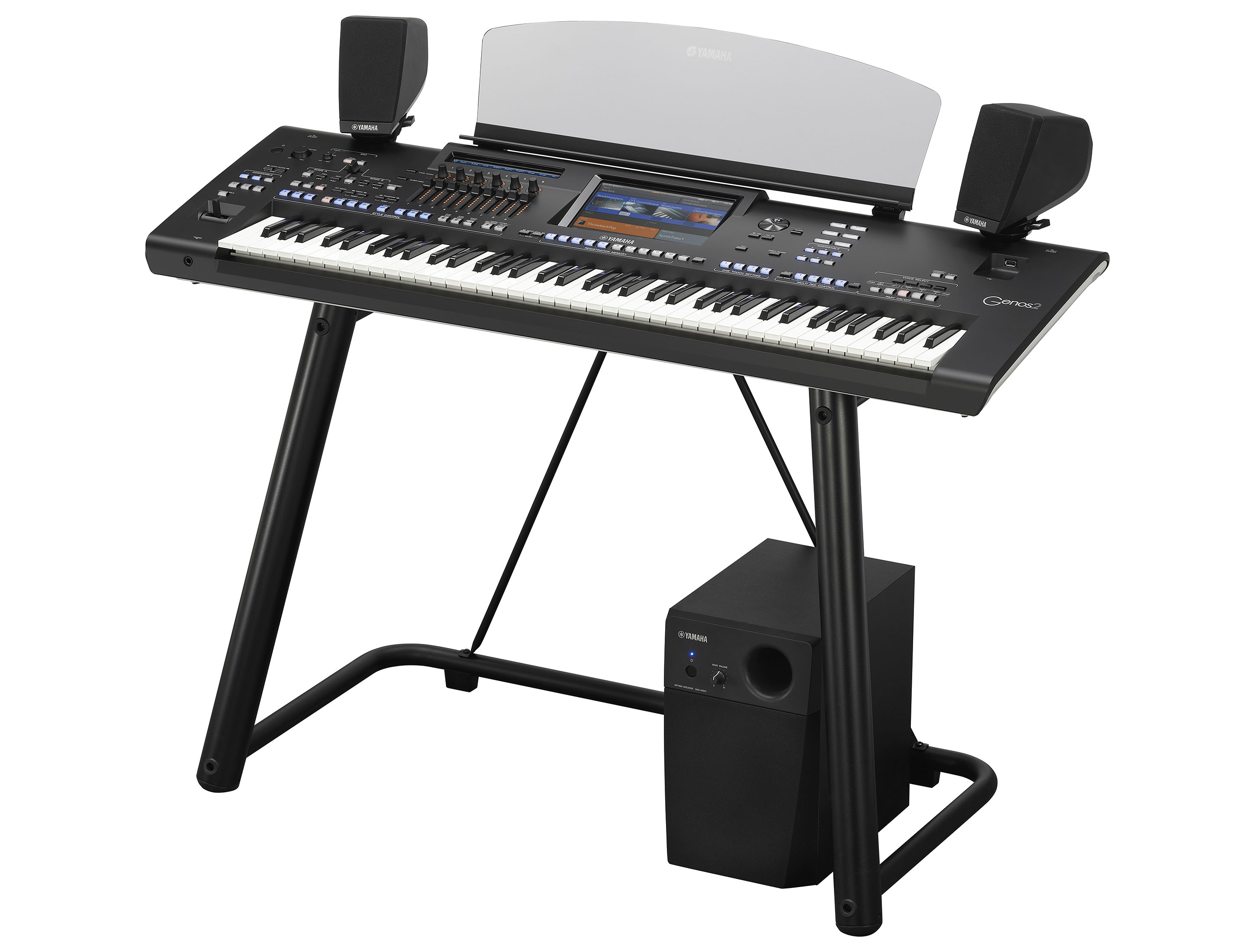 Yamaha Genos 2 Entertainer Workstation XXL + Lautsprechersystem + Ständer