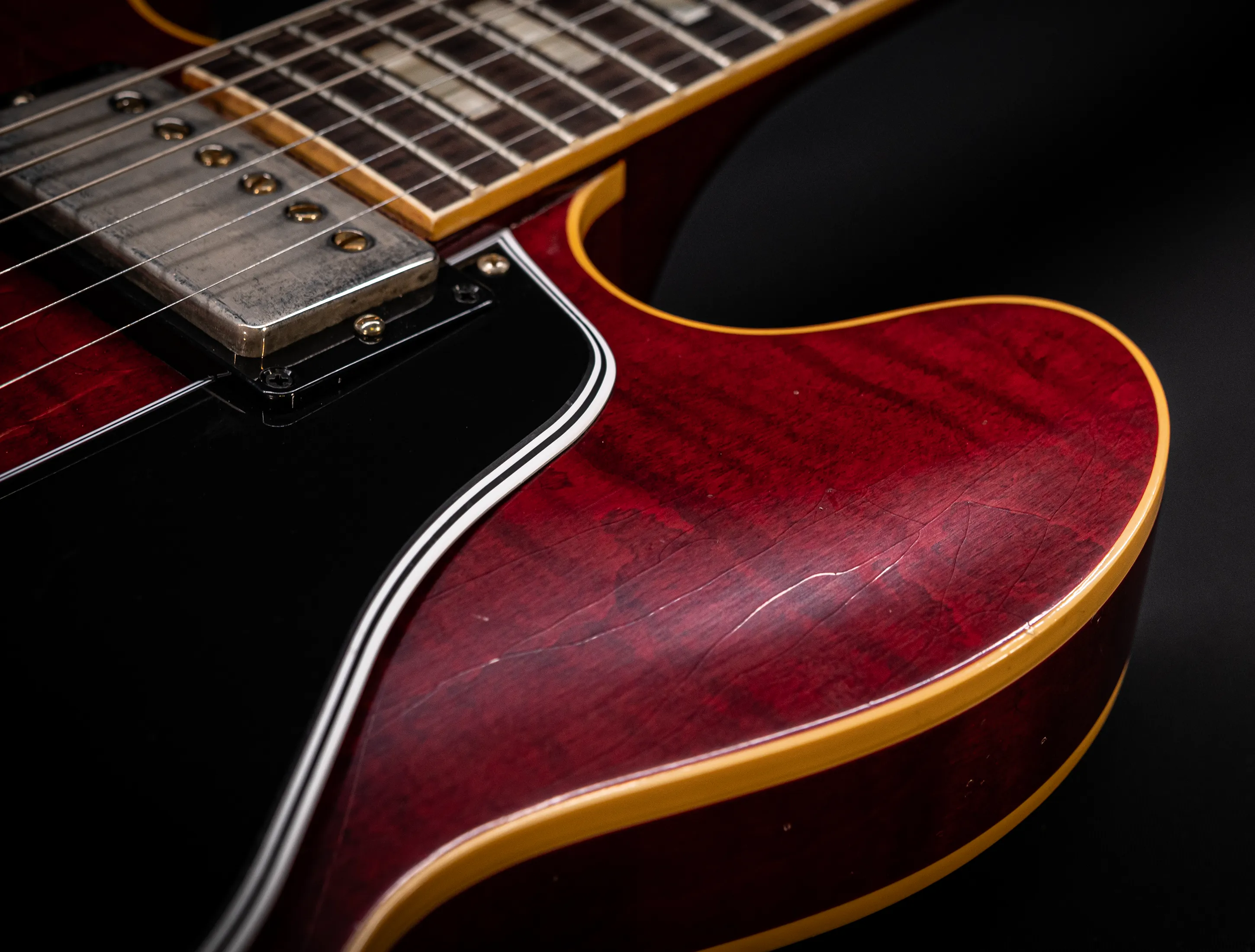 a165207 Gibson ES-335 1964 Custom Shop Murphy Lab Light Aged Figured Maple - 60s Viking Red