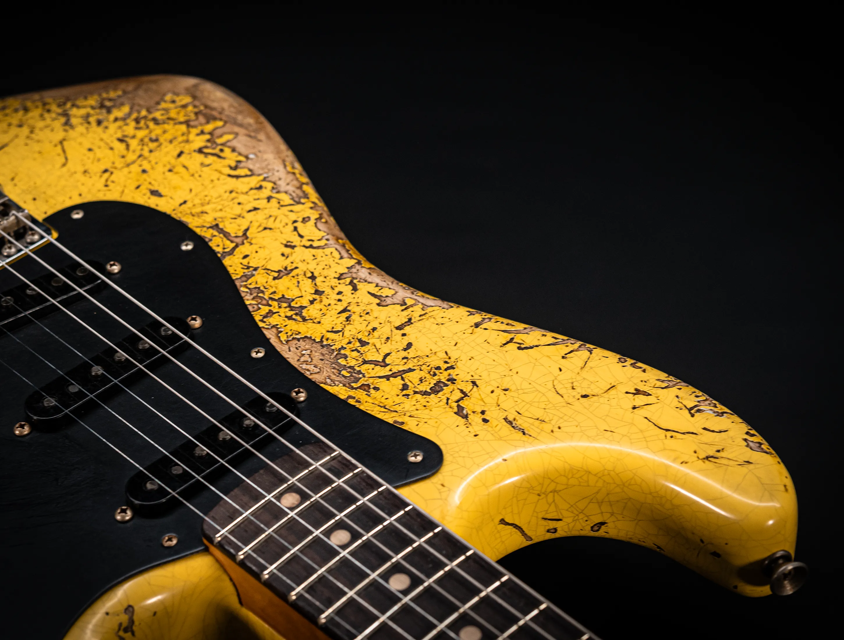 Fender MBD II 1962 Stratocaster MIDAS Super Heavy Relic - ASH Body Graffity Yellow