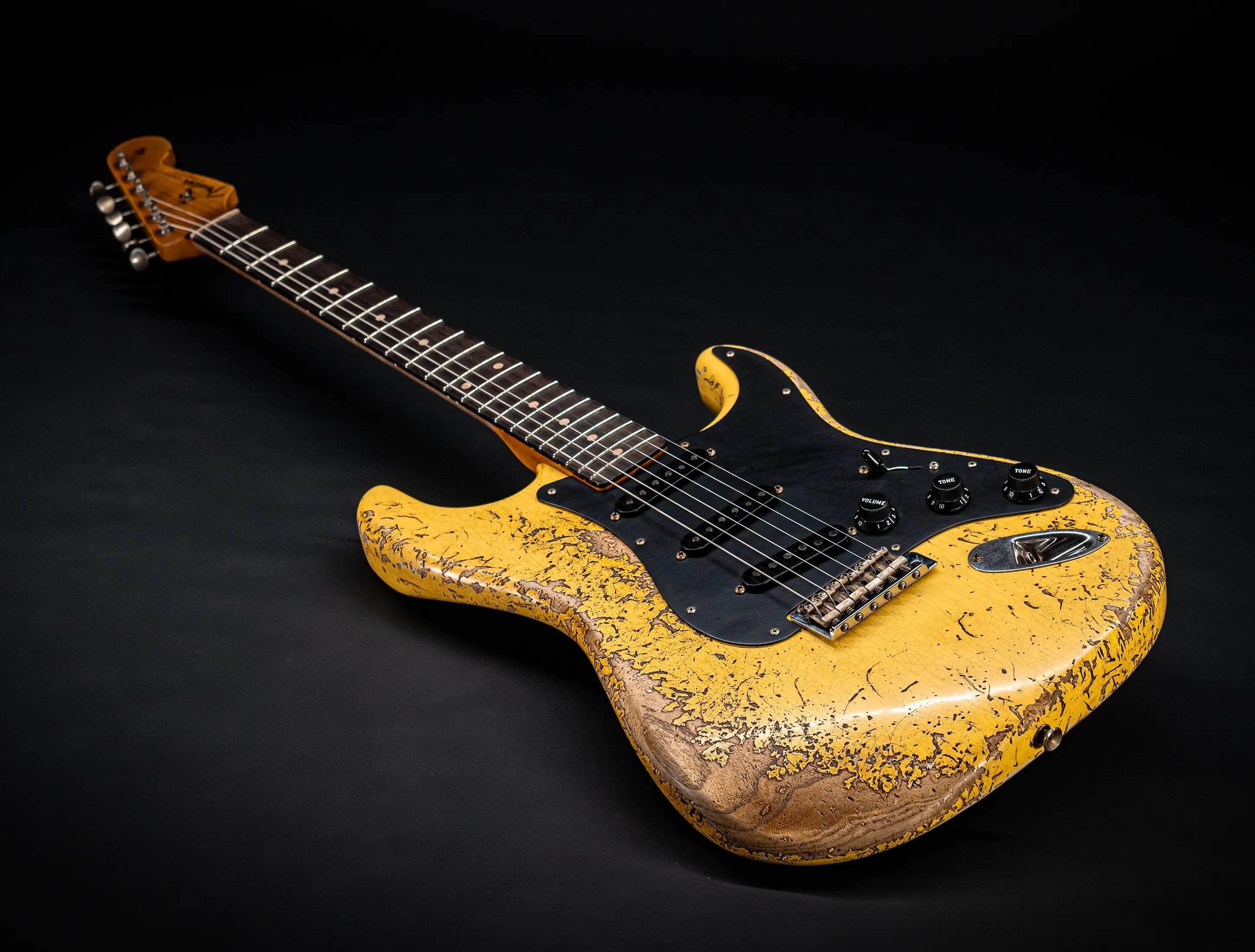 Fender MBD II 1962 Stratocaster MIDAS Super Heavy Relic - ASH Body Graffity Yellow