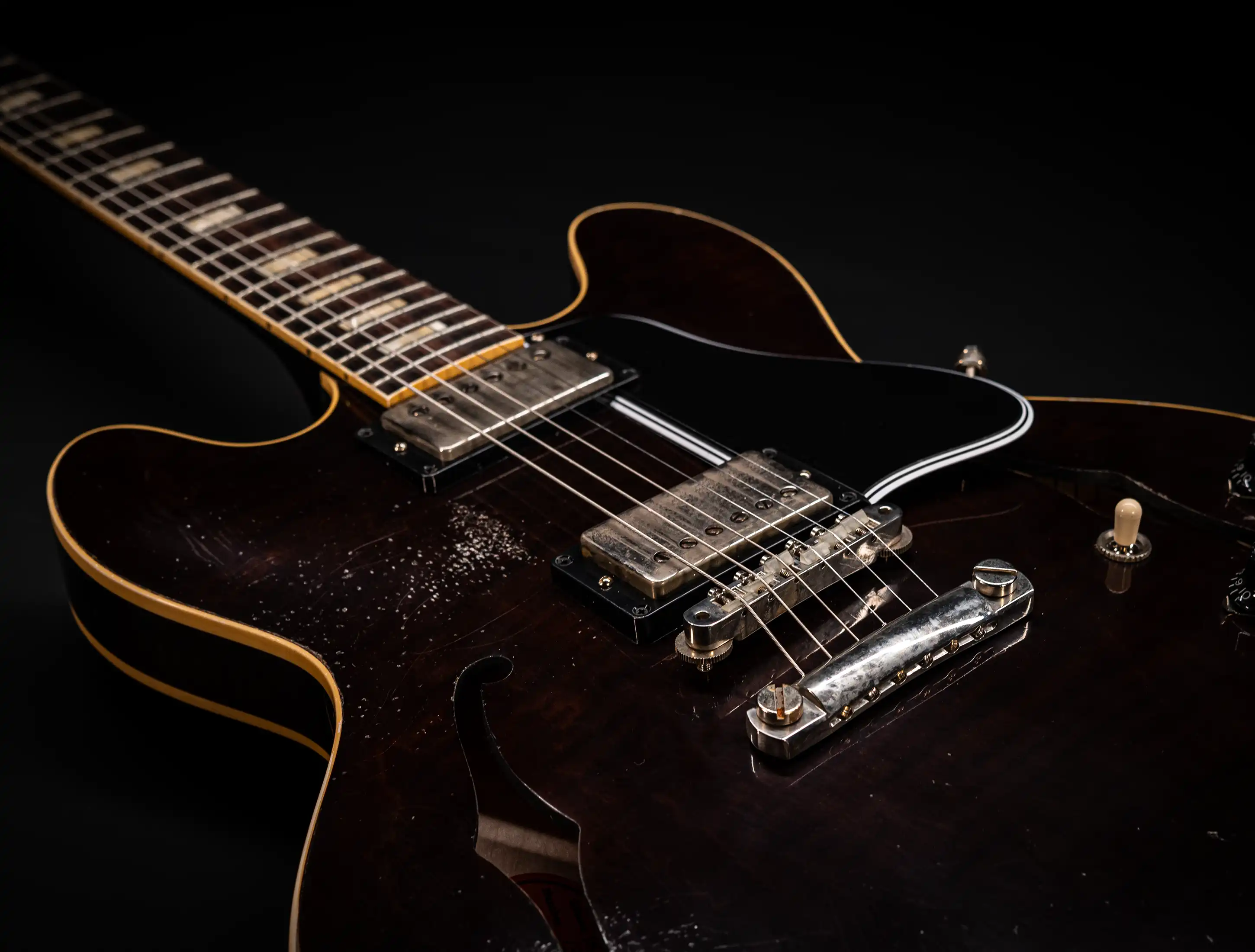 a154417 Gibson-ES-335-1964-Custom-Shop-Murphy-Lab-Heavy-Aged-Figured-Maple-Antique-Walnut-Stain