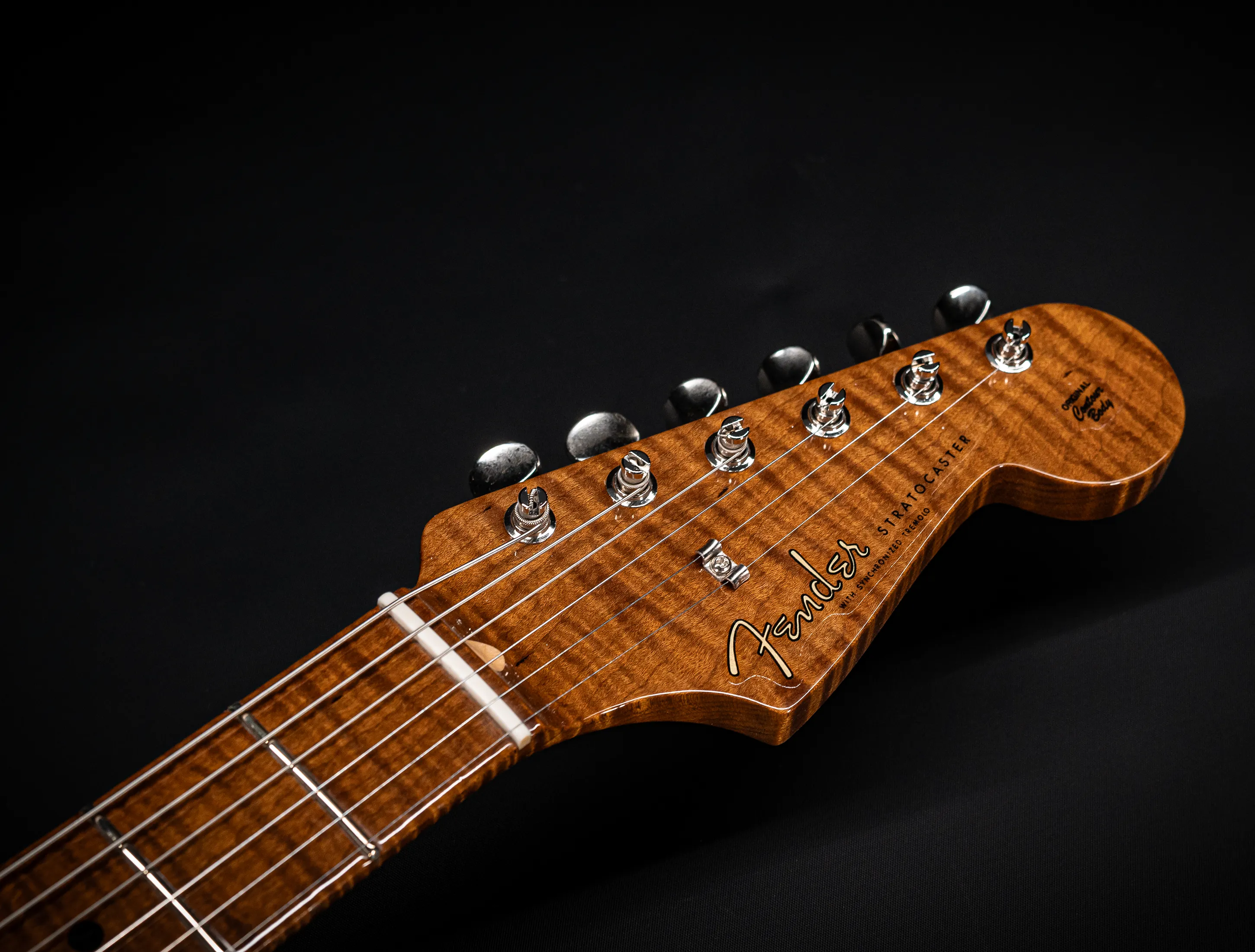 Fender 50`s Limited Stratocaster NOS Mastergrade roasted Flame AAAA Neck - Daphne Blue