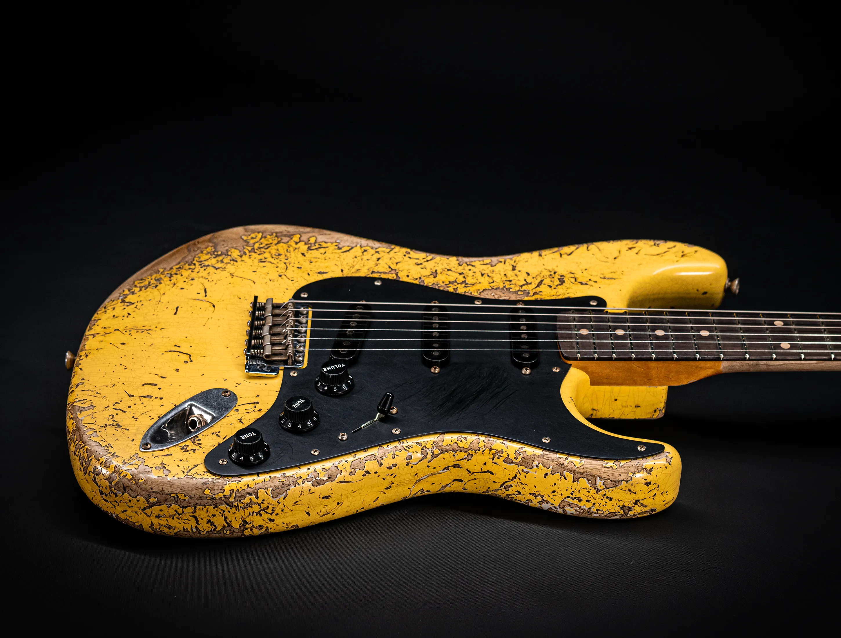 Fender MBD II 1962 Stratocaster MIDAS Super Heavy Relic - ASH Body Graffity Yellow